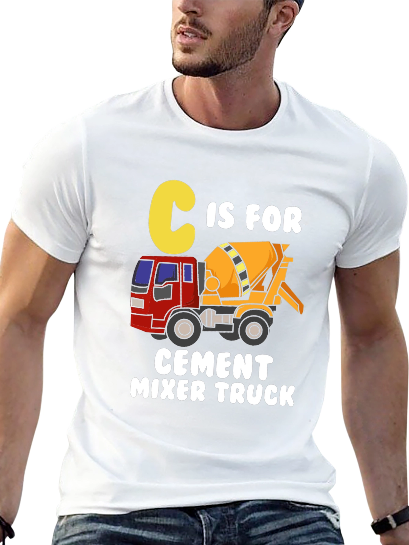 C is for Cement Mixer Truck T-Shirt