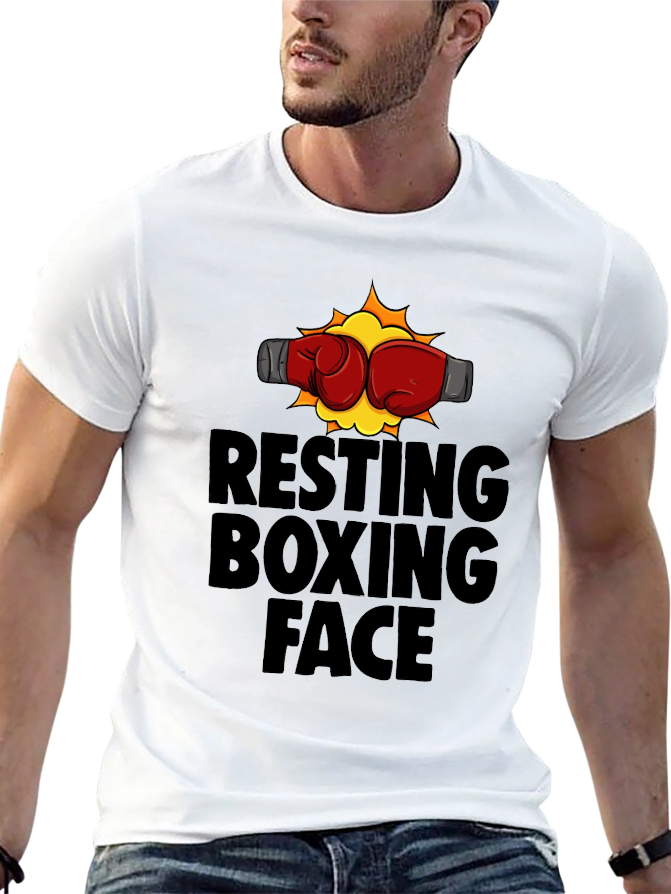 Resting Boxing Face Graphic Tee