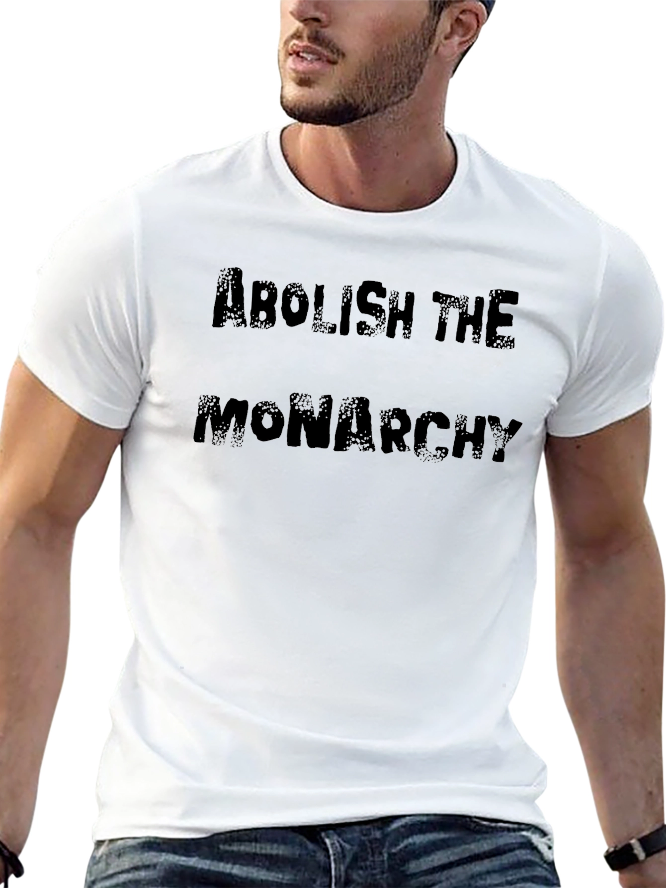 Abolish The Monarchy Graphic Tee - Black Cotton