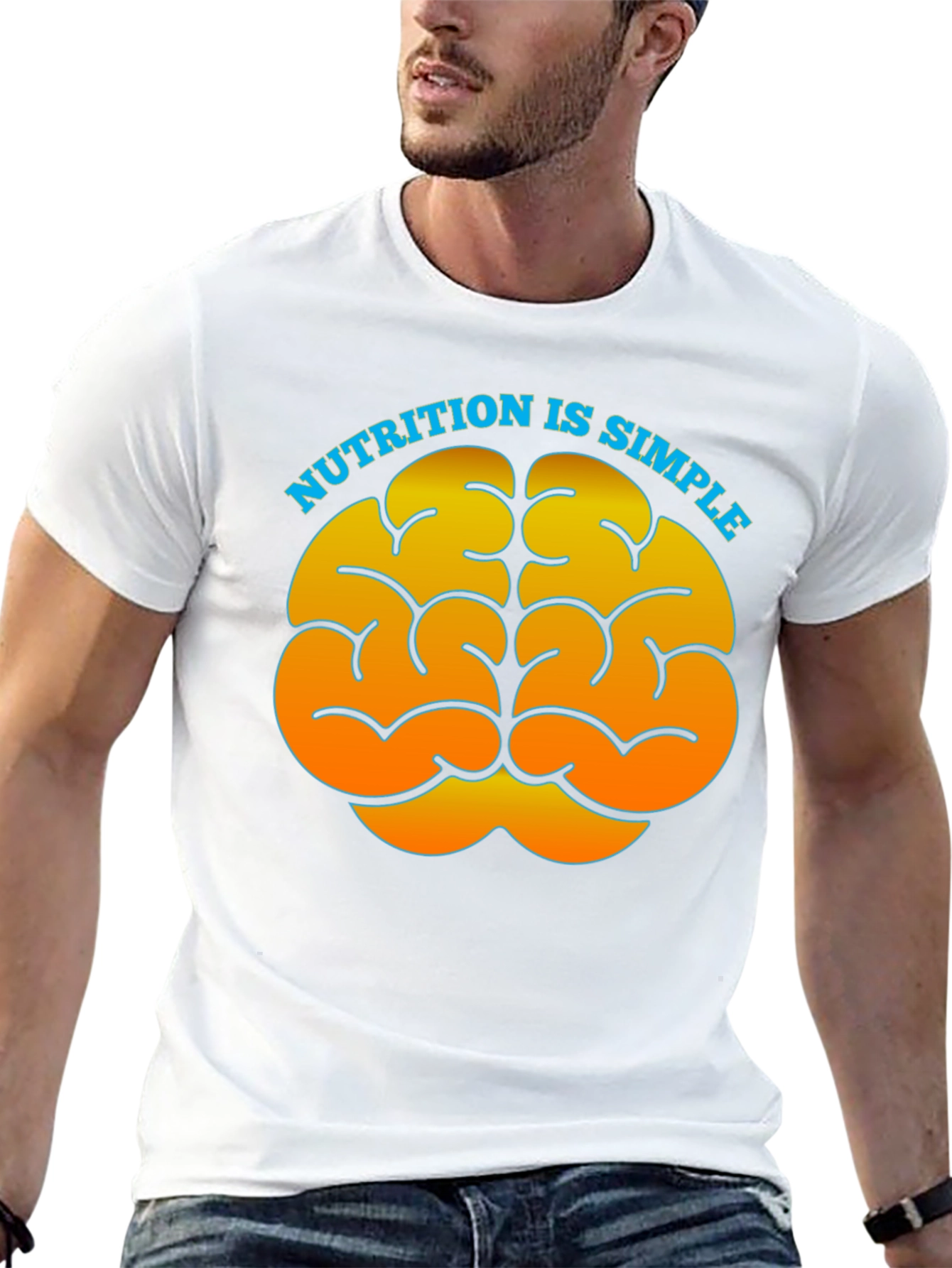 Nutrition is Simple Brain Graphic Tee