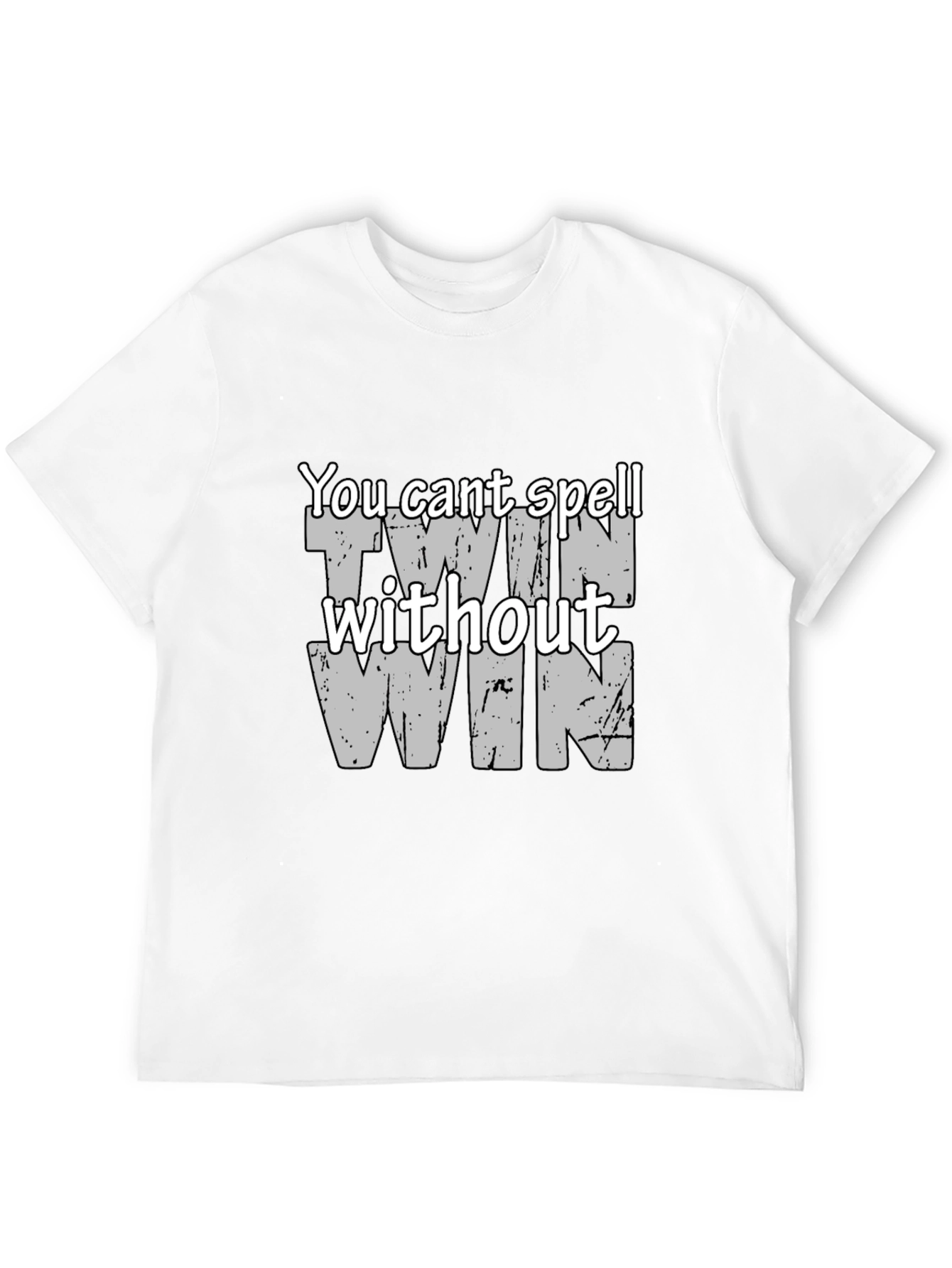 Twin Win Graphic Tee - Black Cotton Blend T-Shirt
