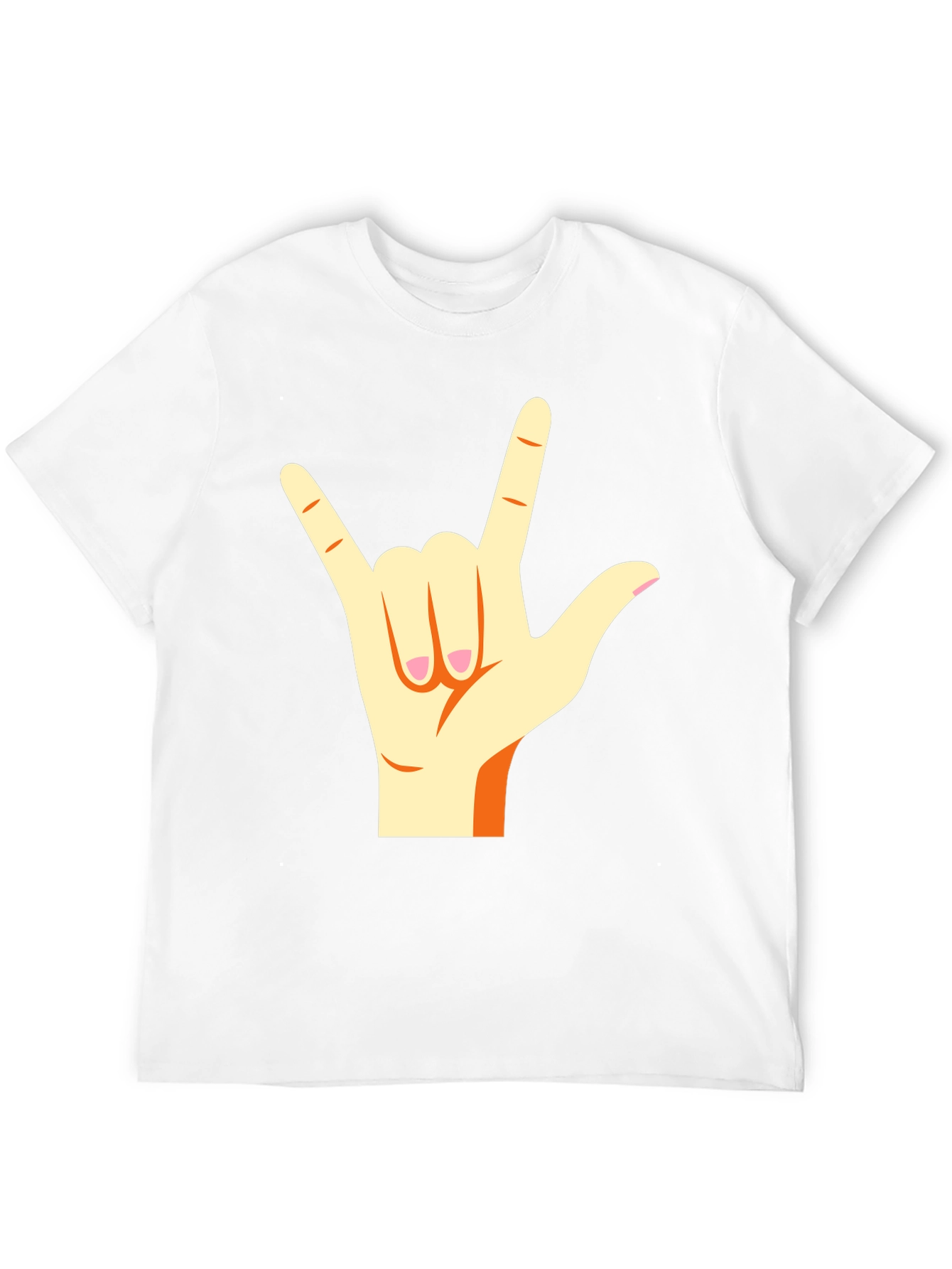 I Love You Hand Sign Black T-Shirt