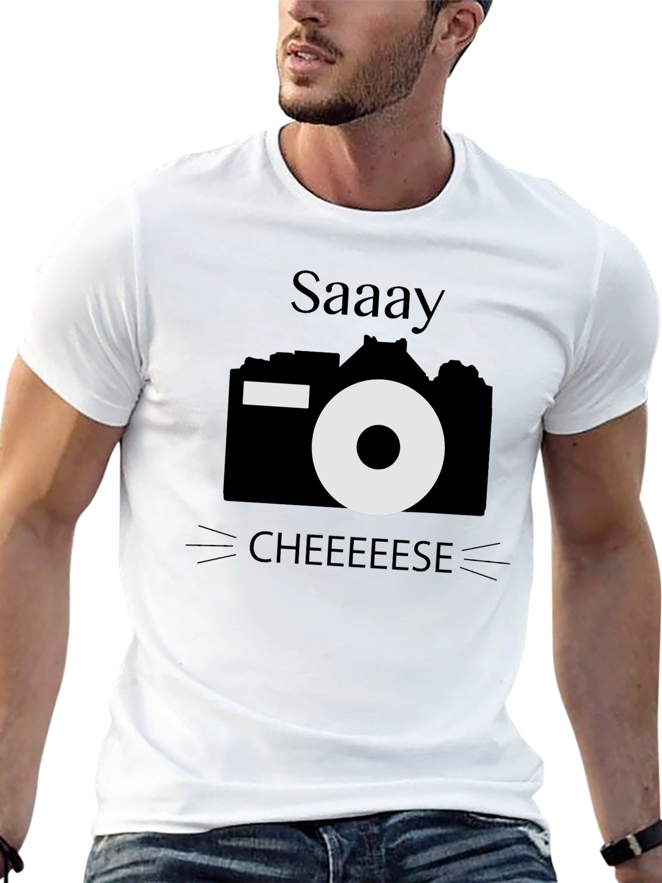 Say Cheese T-Shirt - Camera Graphic Tee