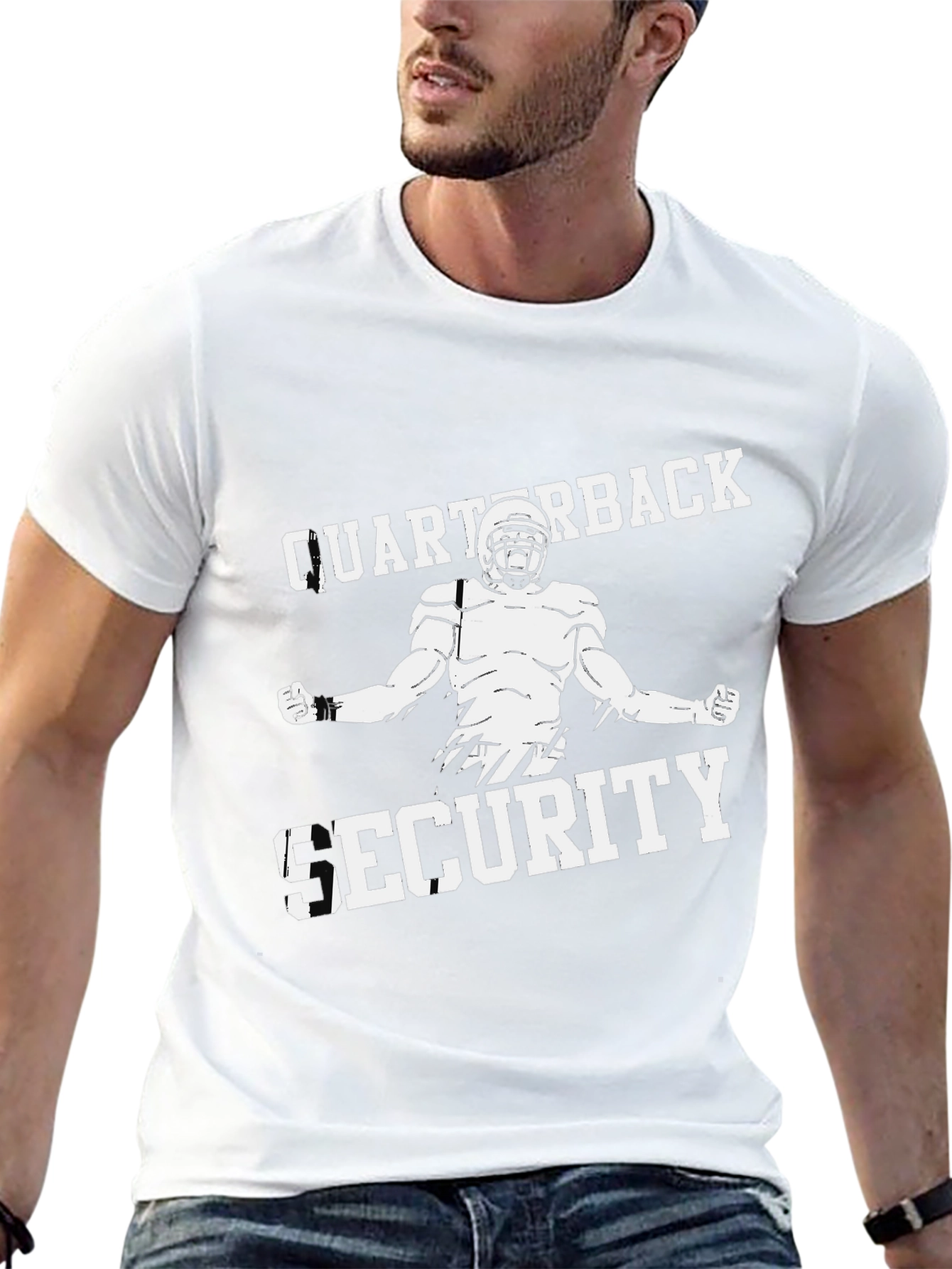 Quarterback Security Black T-Shirt