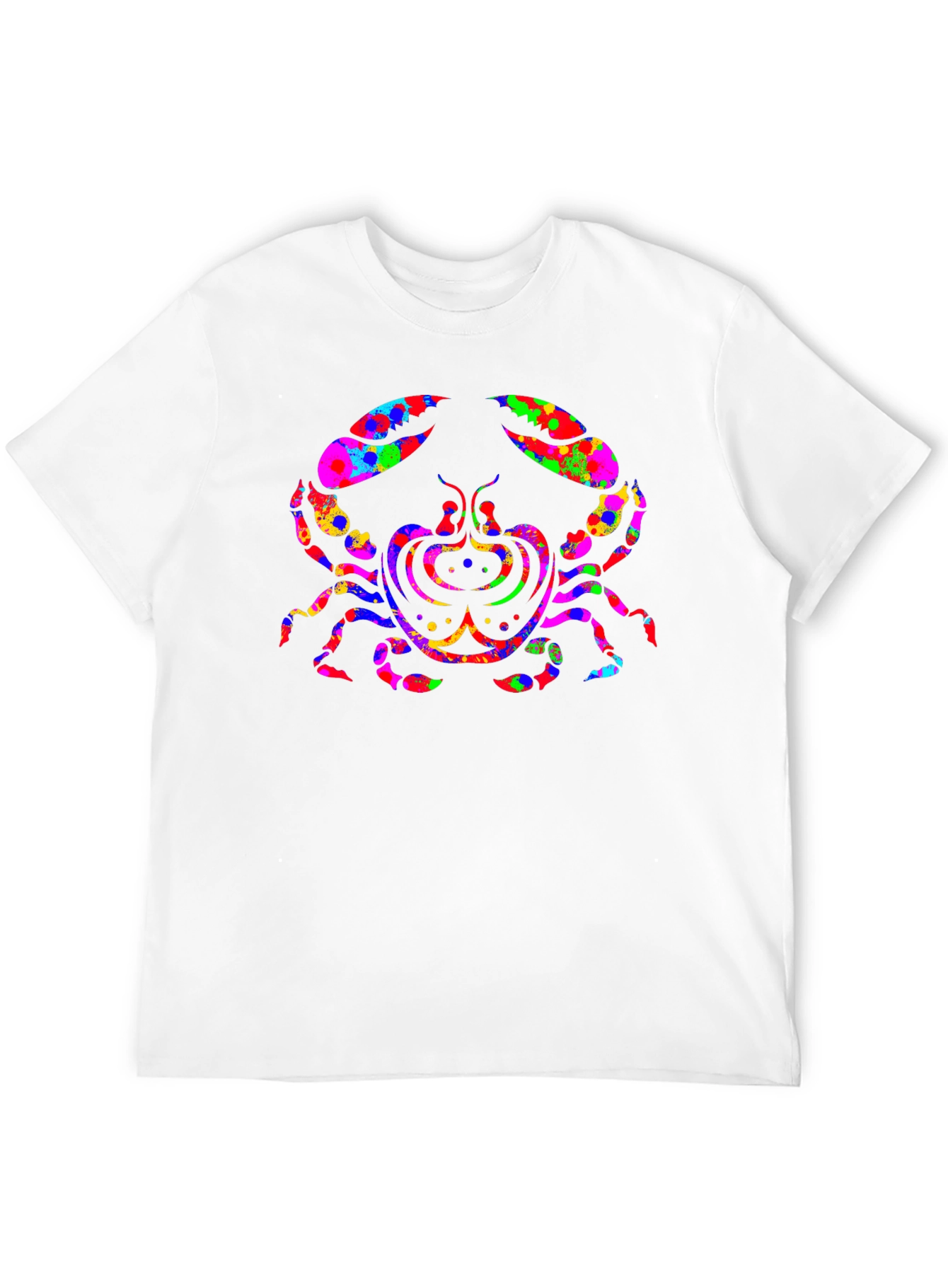 Psychedelic Crab Graphic Tee - Black