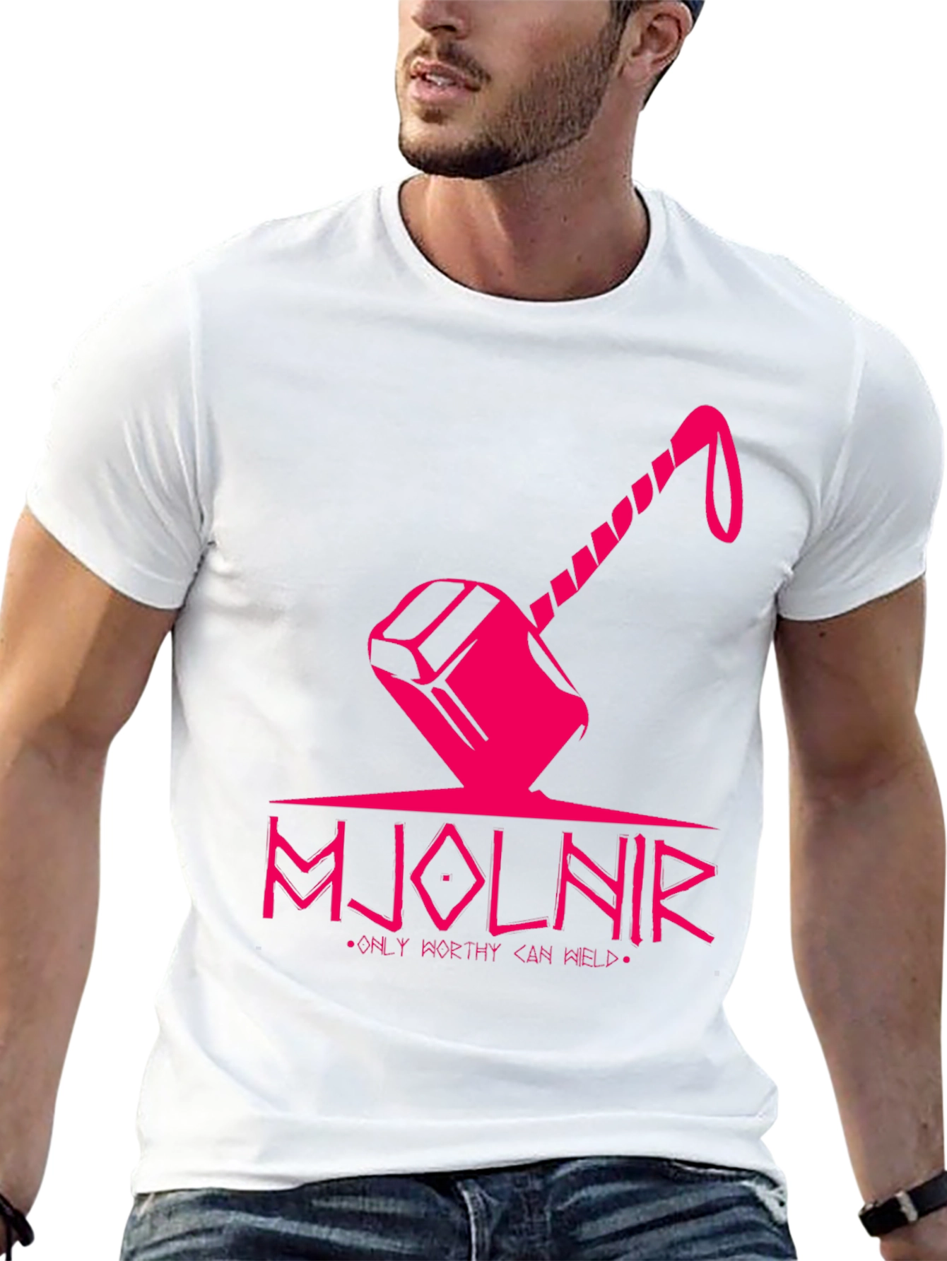 Mjolnir Graphic Tee - Only Worthy Can Wield!