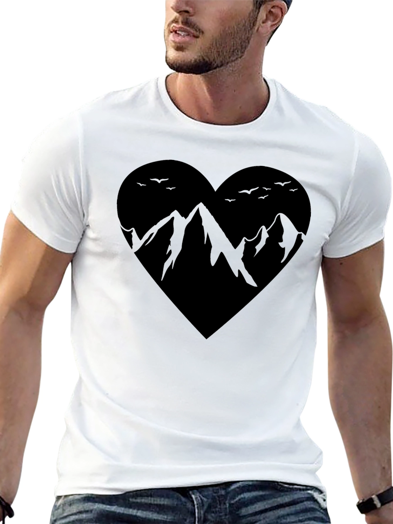 Mountain Heart Graphic Tee - Adventure Awaits