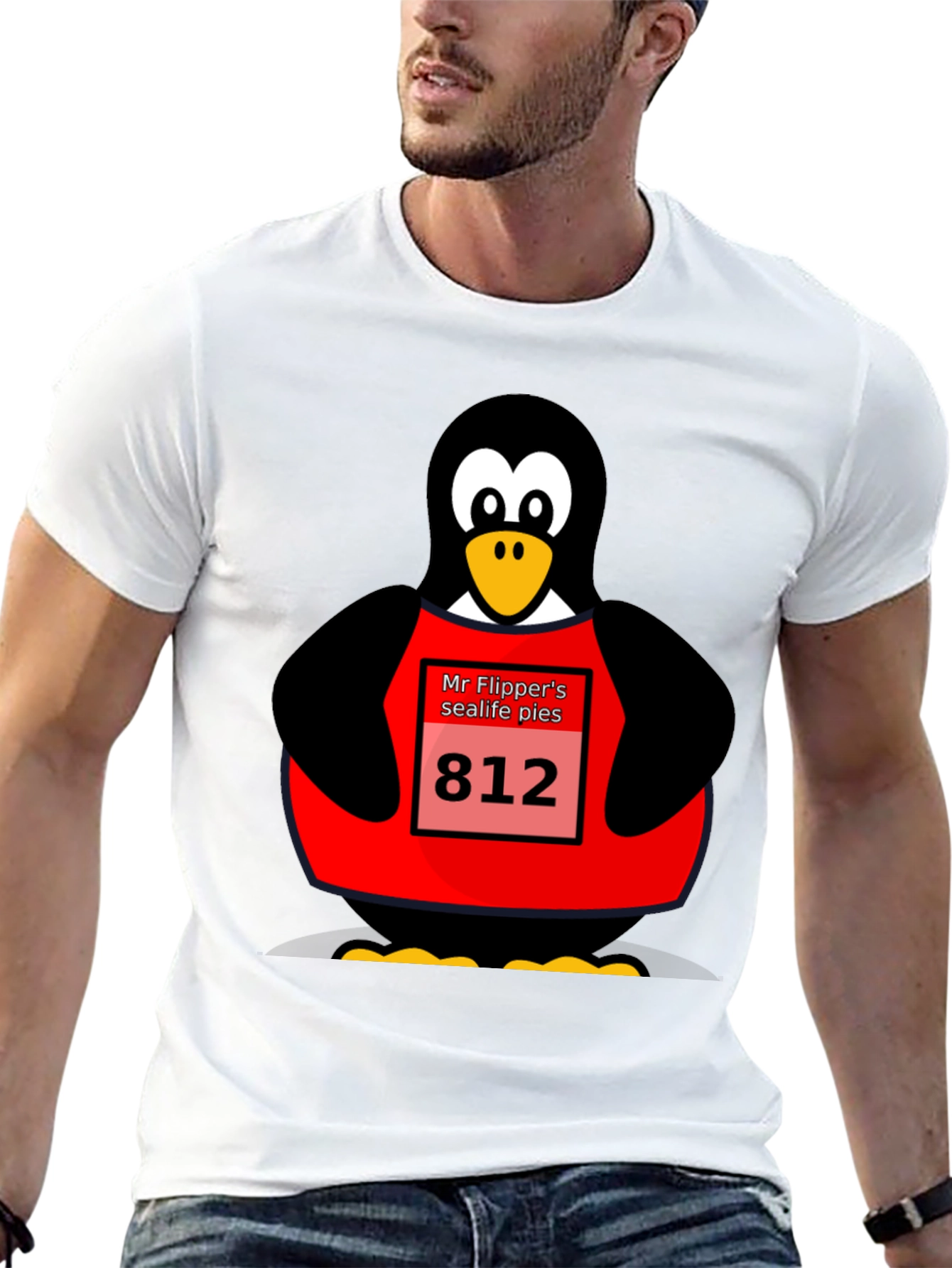 Mr. Flippers Sealife Pies Penguin T-Shirt
