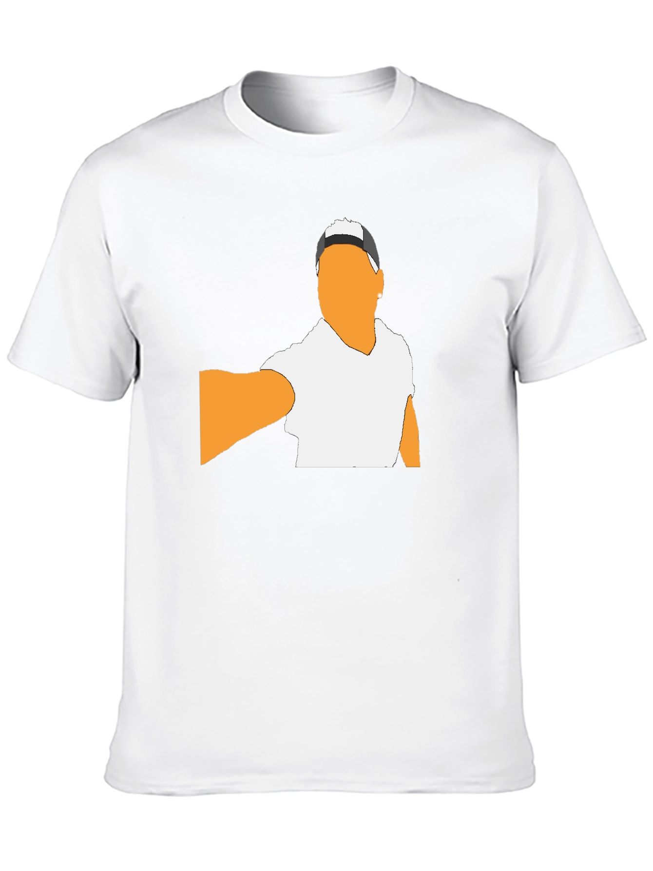 Modern Graphic Tee - Abstract Man Portrait