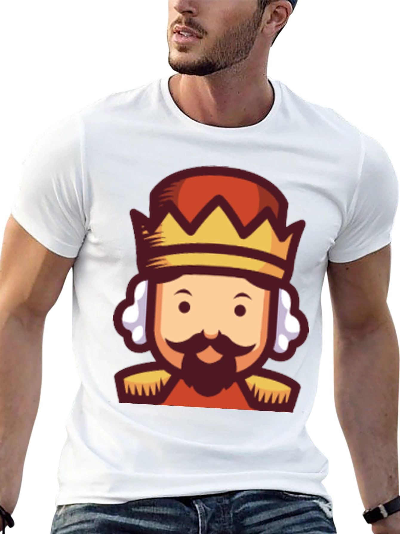 King Cartoon Graphic Tee - Black