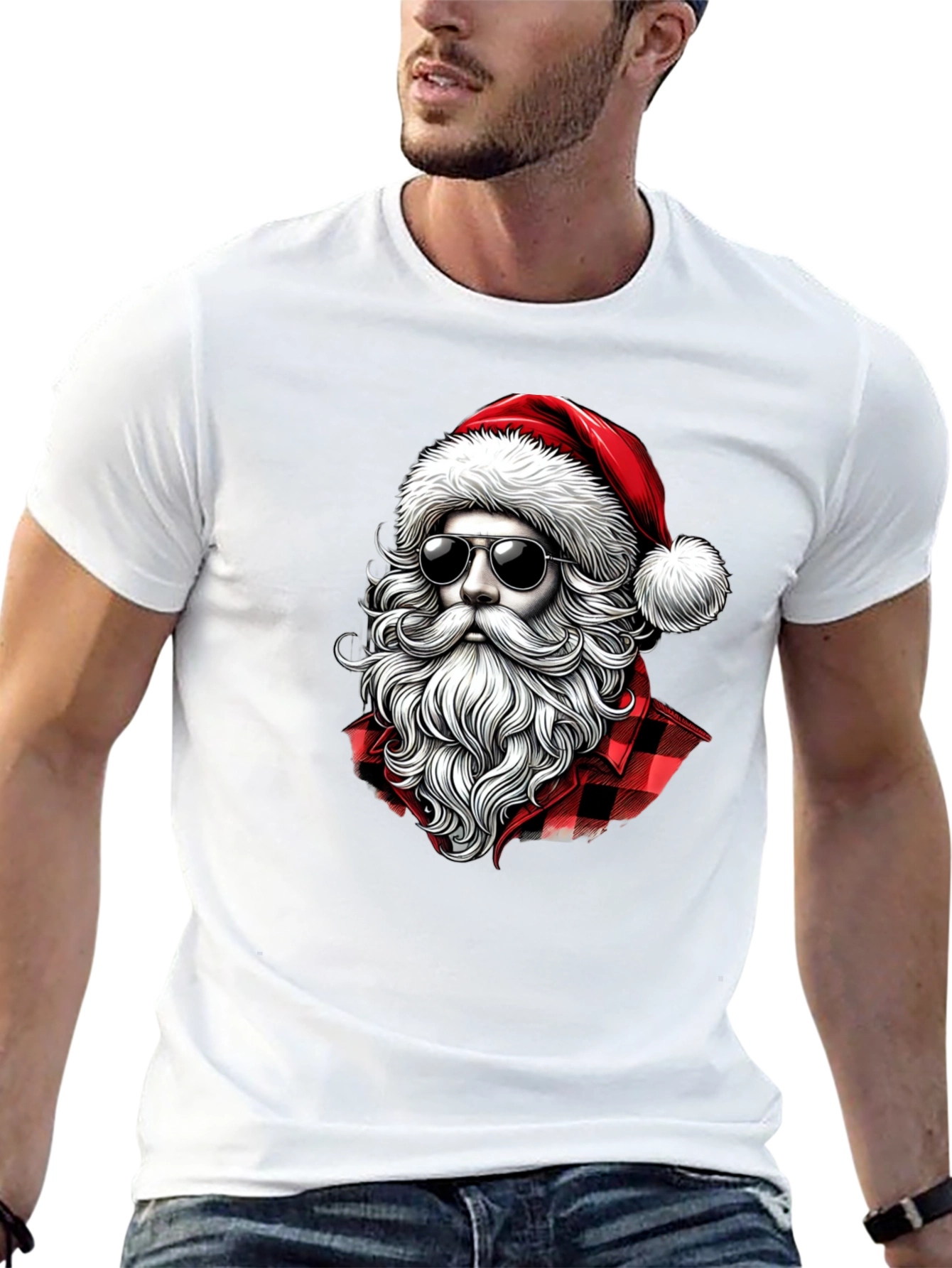 Santa in Shades Graphic Tee