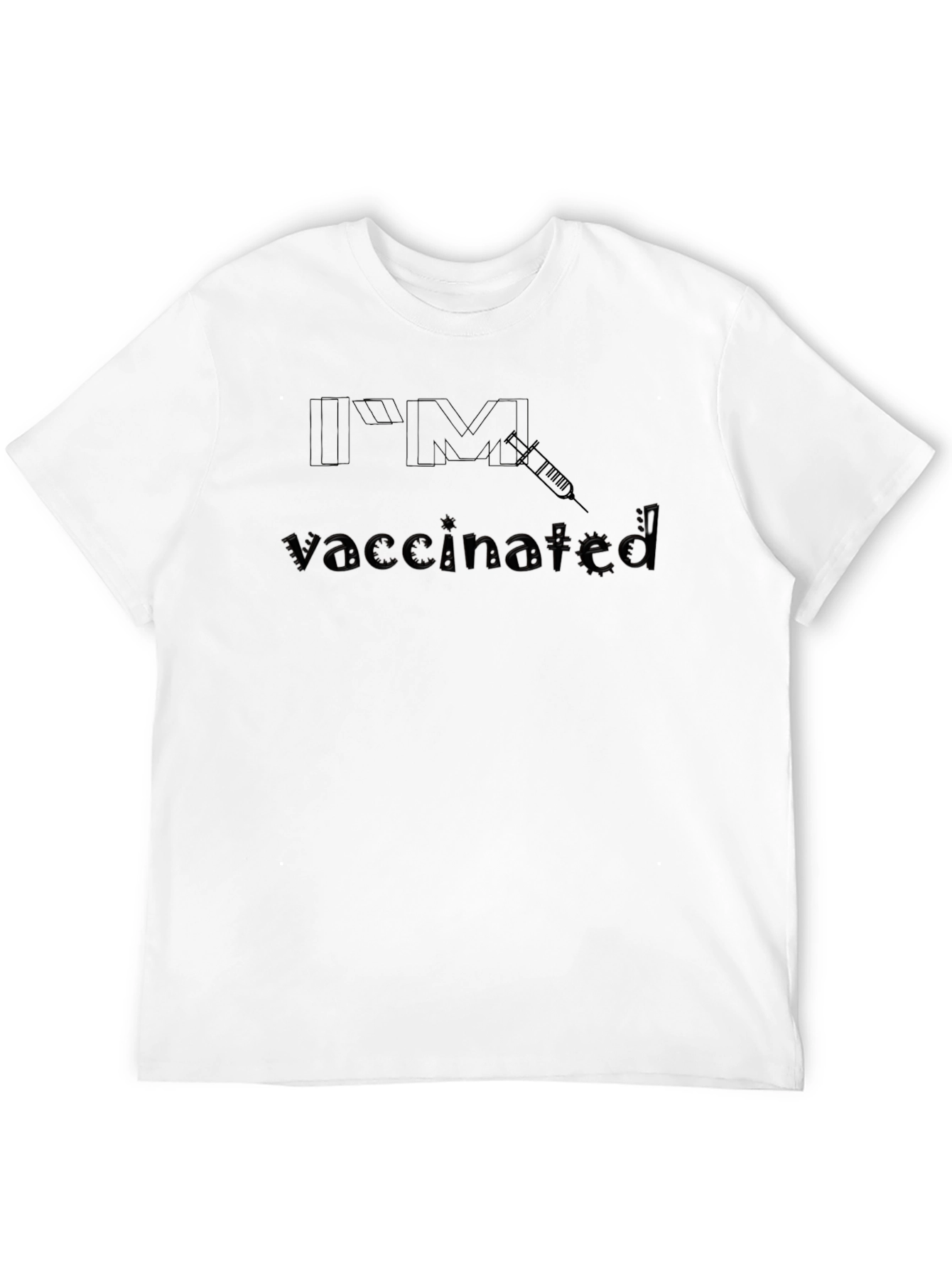 Im Vaccinated Black T-Shirt