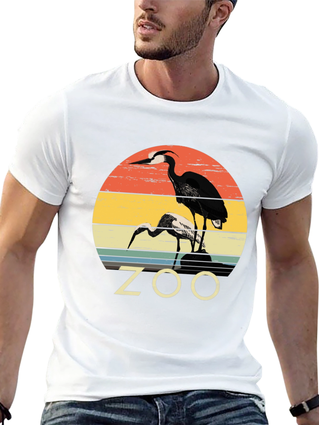 Zoo Bird Graphic T-Shirt