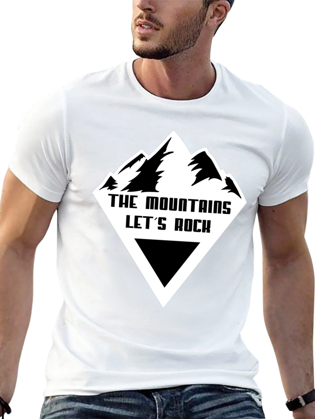 Mountains Lets Rock Graphic Tee