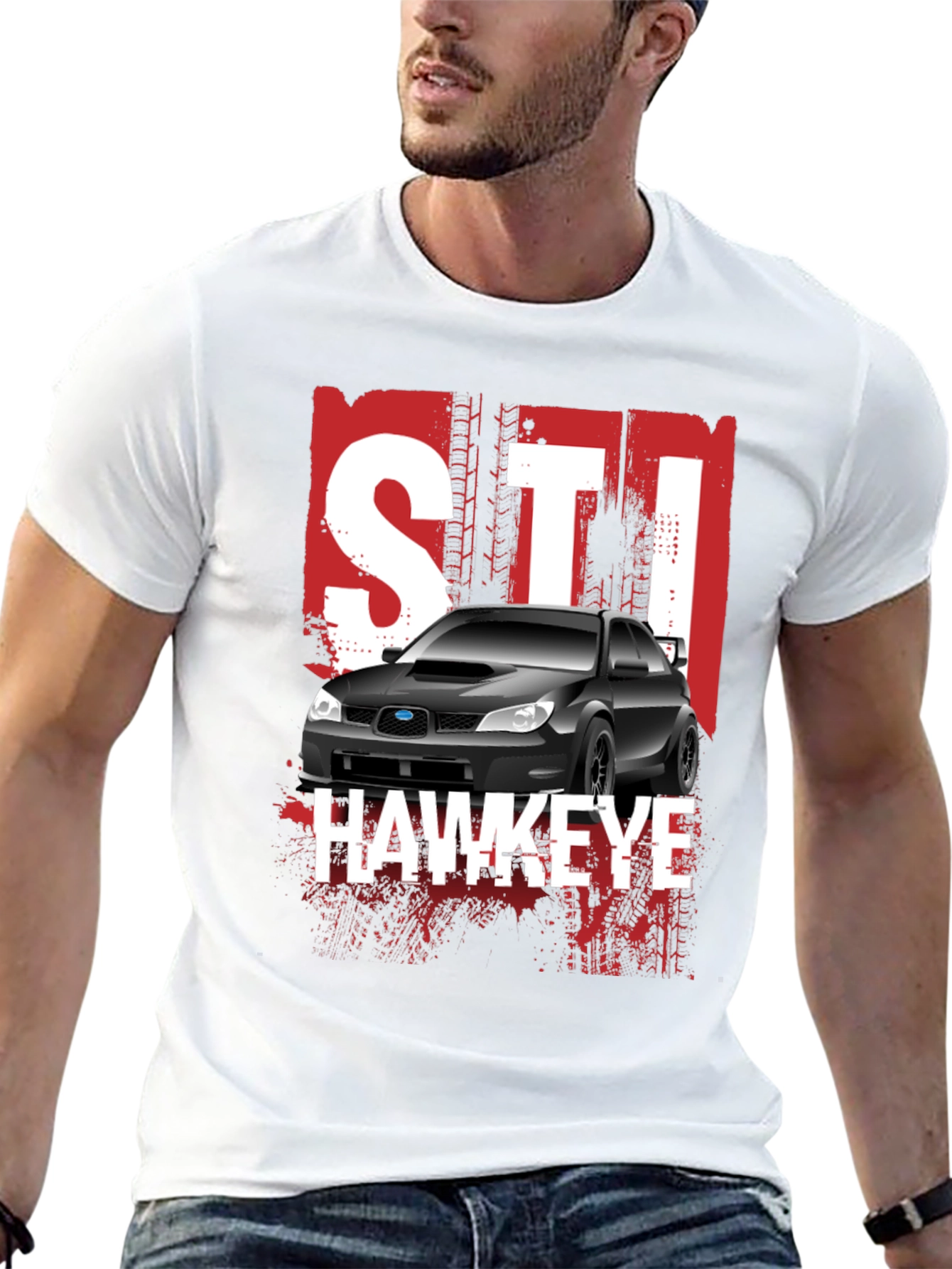 Hawkeye STI Car Graphic T-Shirt