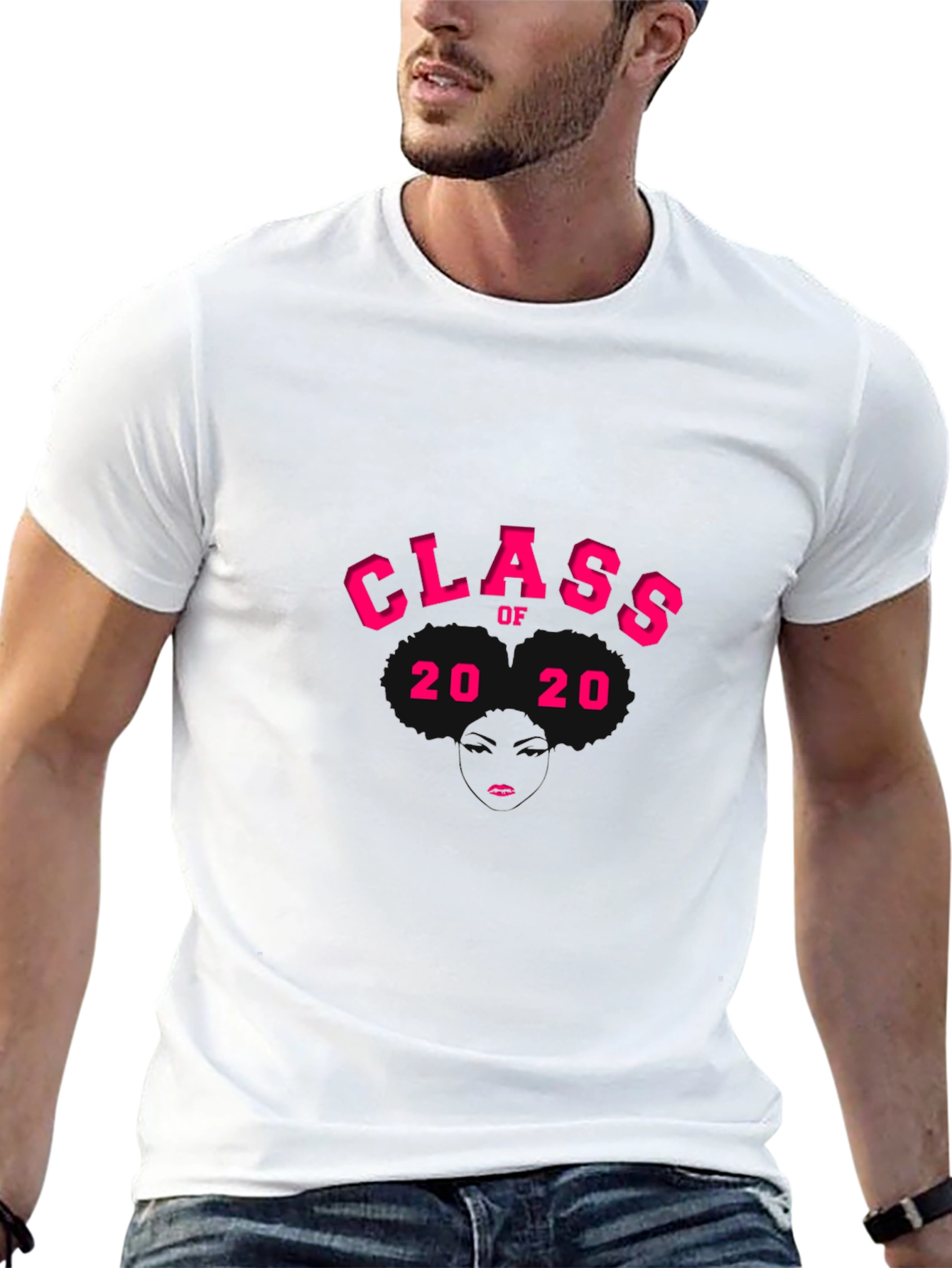 Class of 2020 T-Shirt - Pink Graphic Tee
