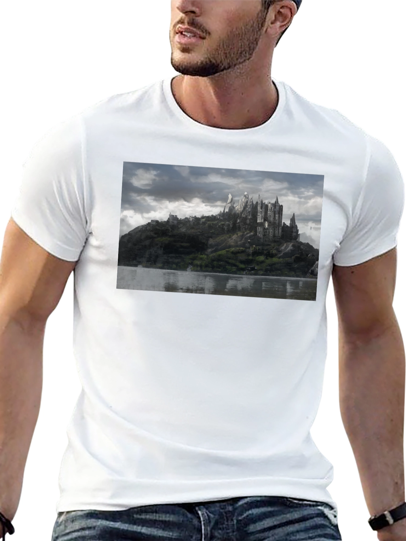 Medieval Castle Black T-Shirt