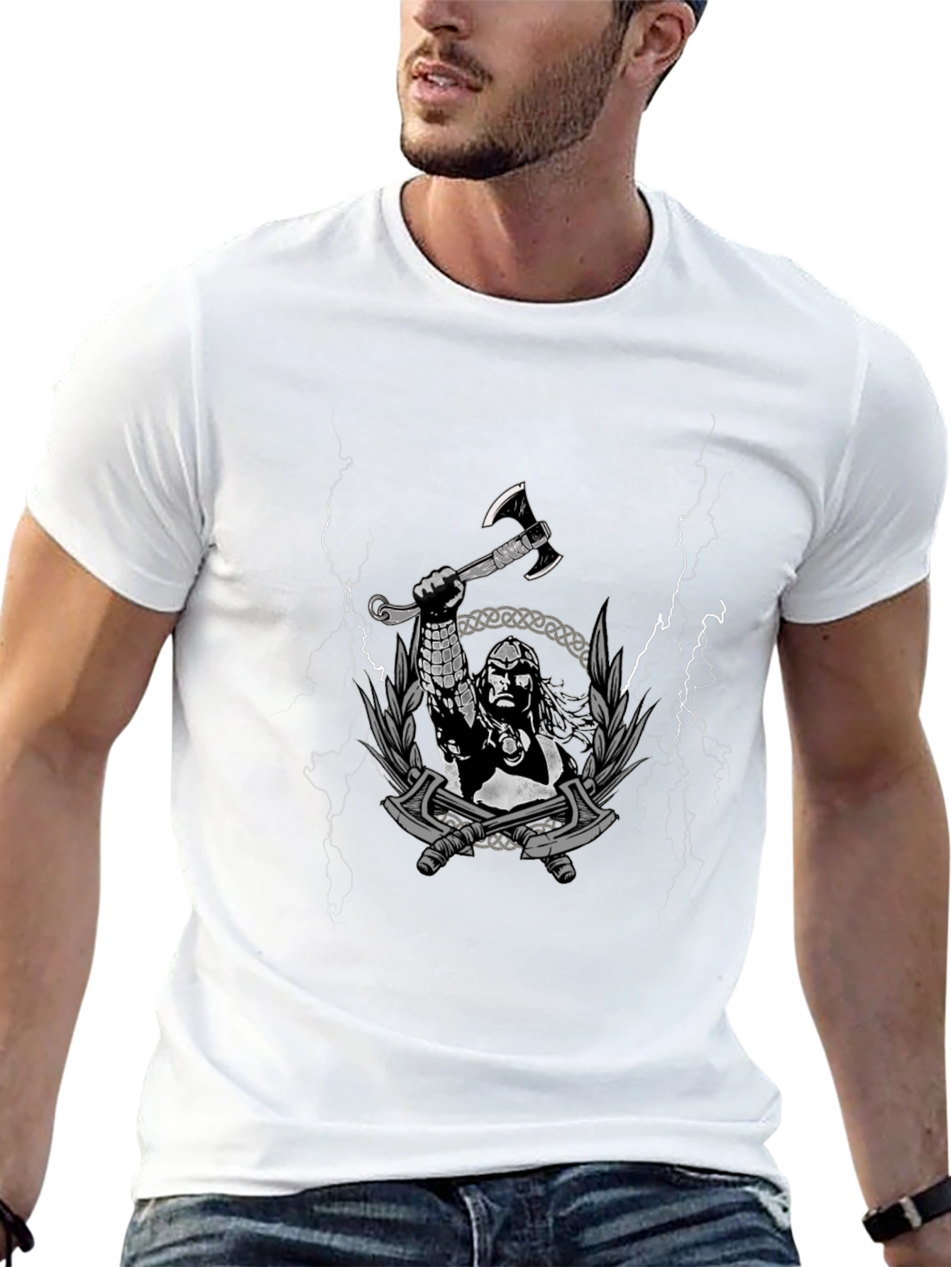 Viking Warrior Graphic T-Shirt