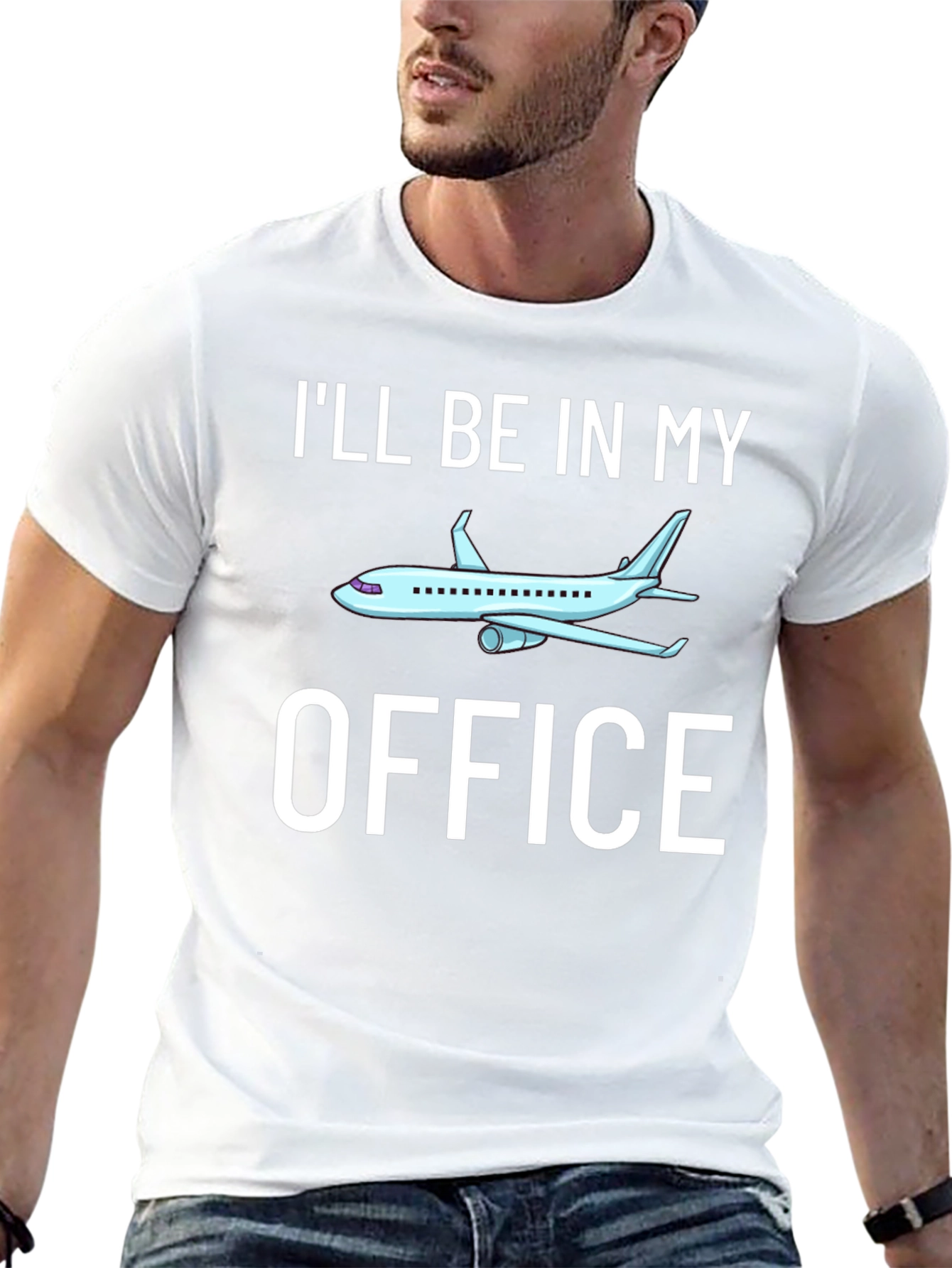Ill Be in My Office Airplane Pilot T-Shirt