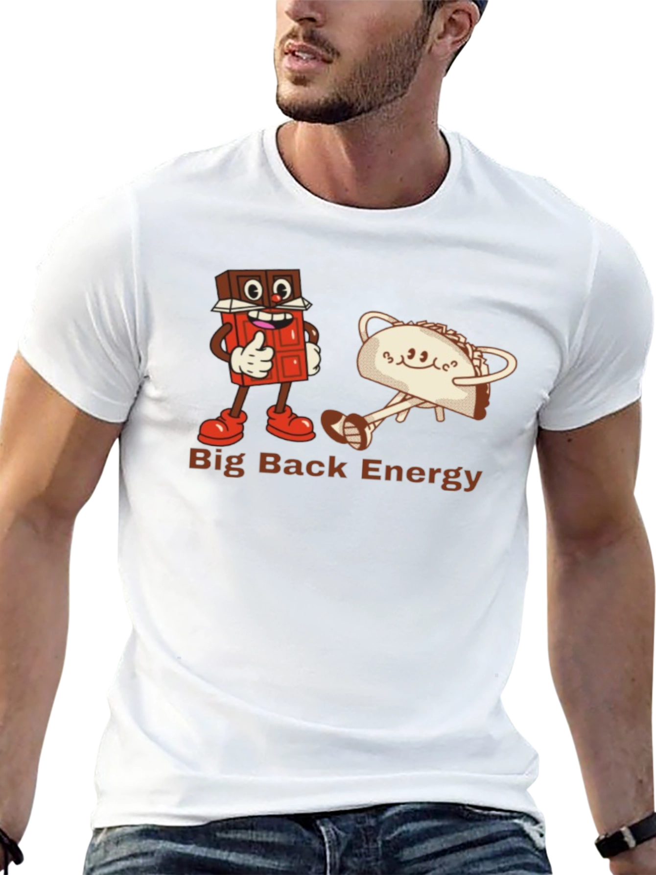 Big Back Energy Funny Graphic Tee