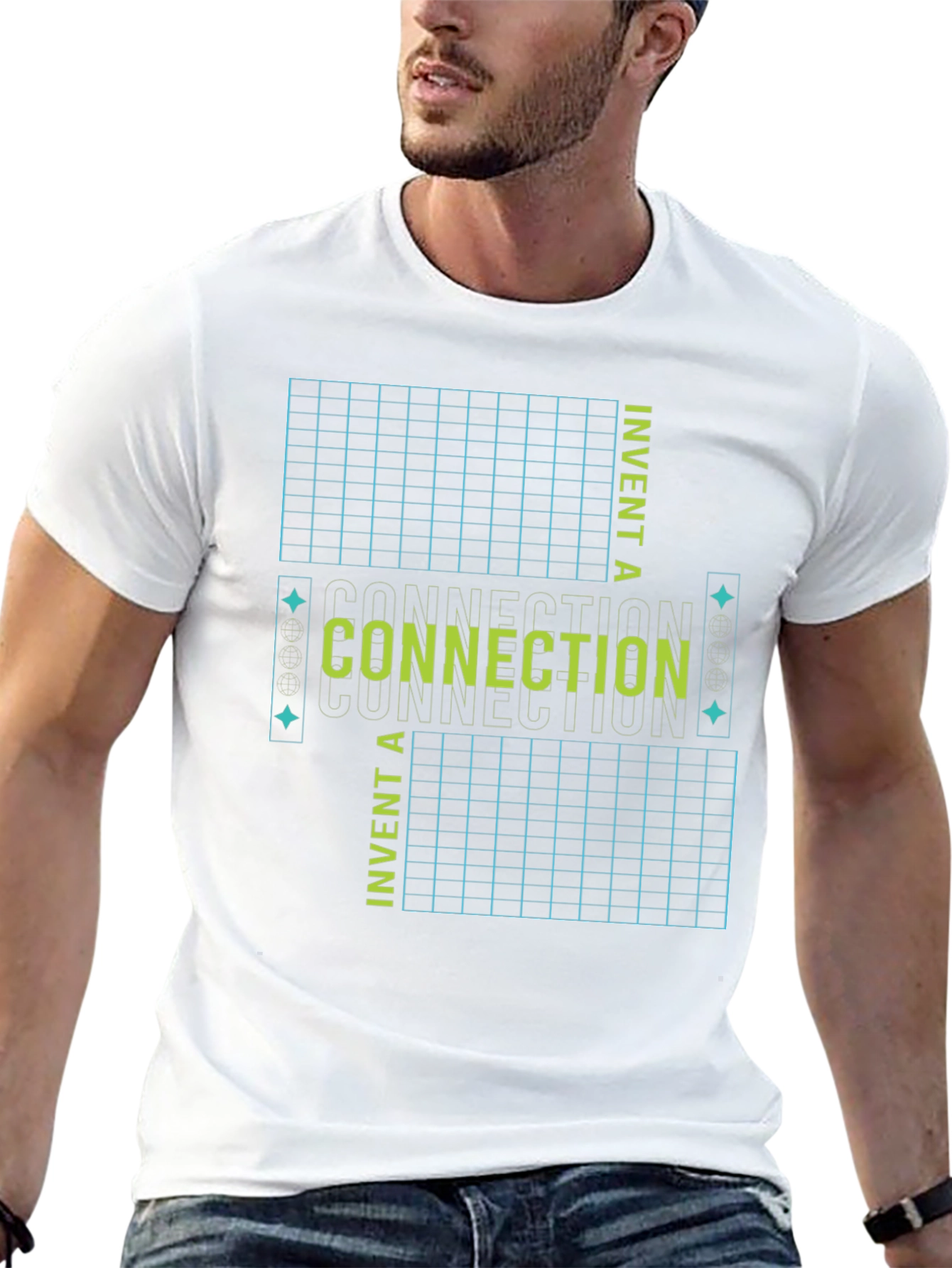 Connection Invent Tee - Black Graphic T-Shirt