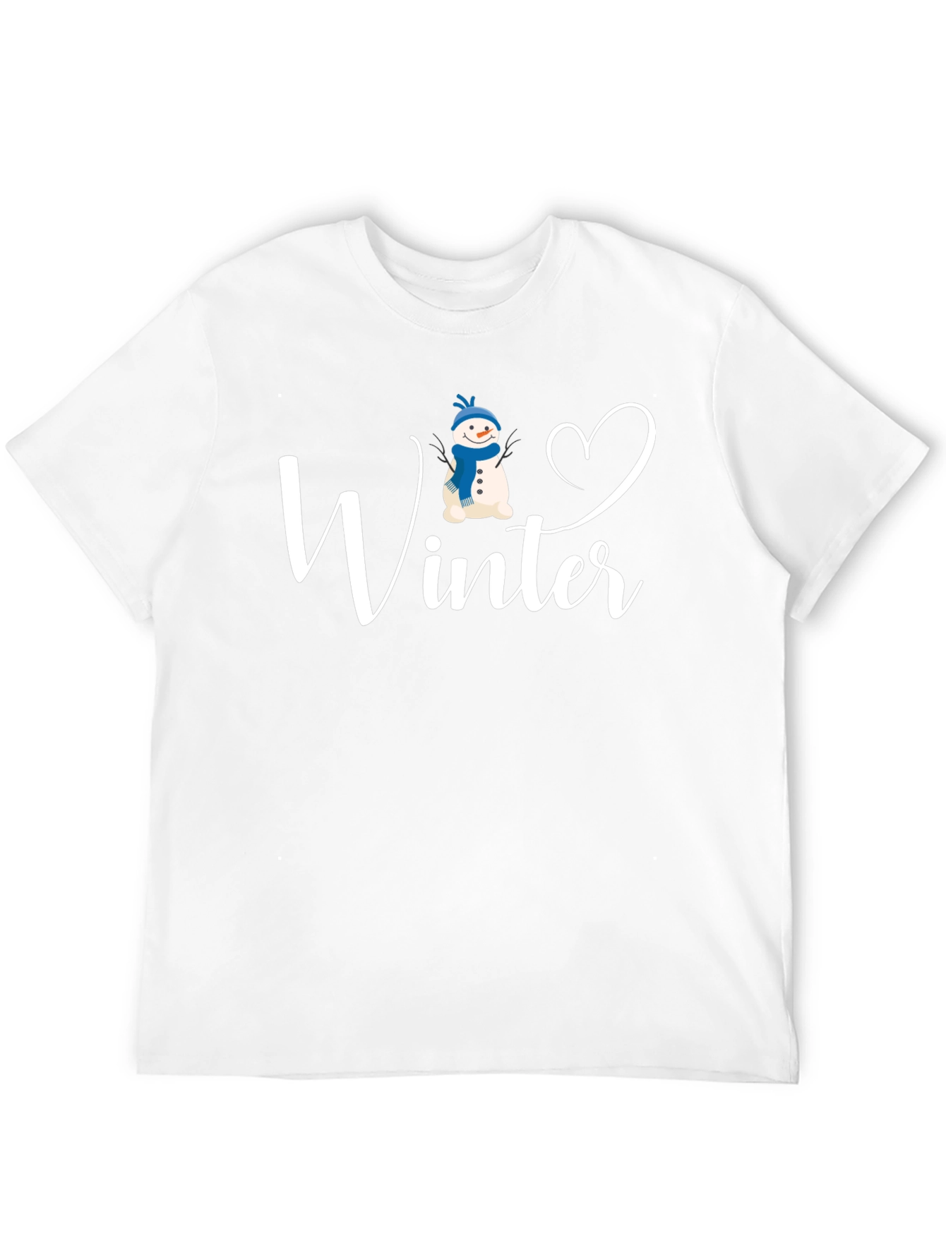 Winter Love Snowman Graphic T-Shirt