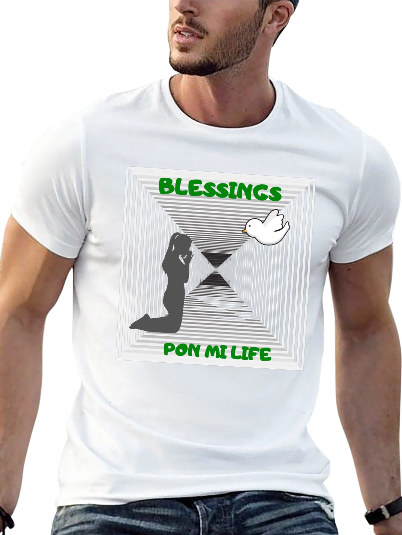 Blessings Pon Mi Life Graphic T-Shirt