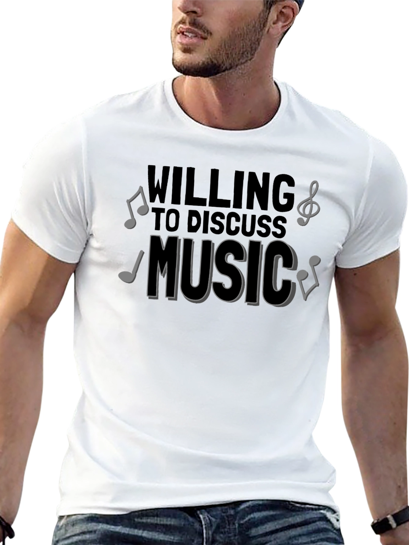 Music Lover T-Shirt - Willing to Discuss Music Tee