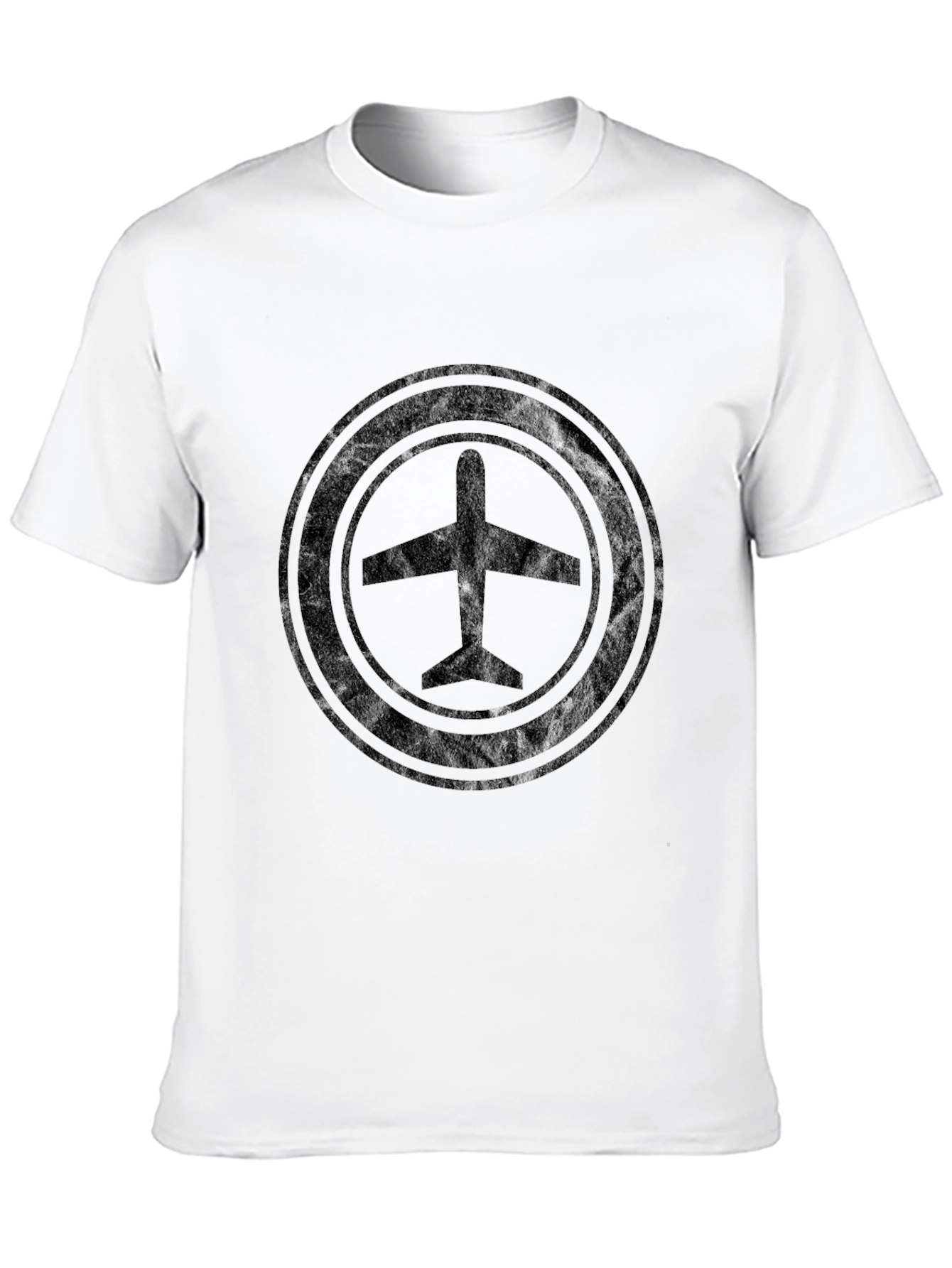 Airplane Graphic Black T-Shirt - Travel Style