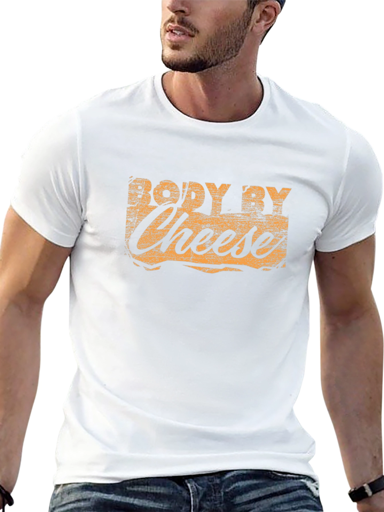 Body By Cheese T-Shirt - Funny Foodie Tee