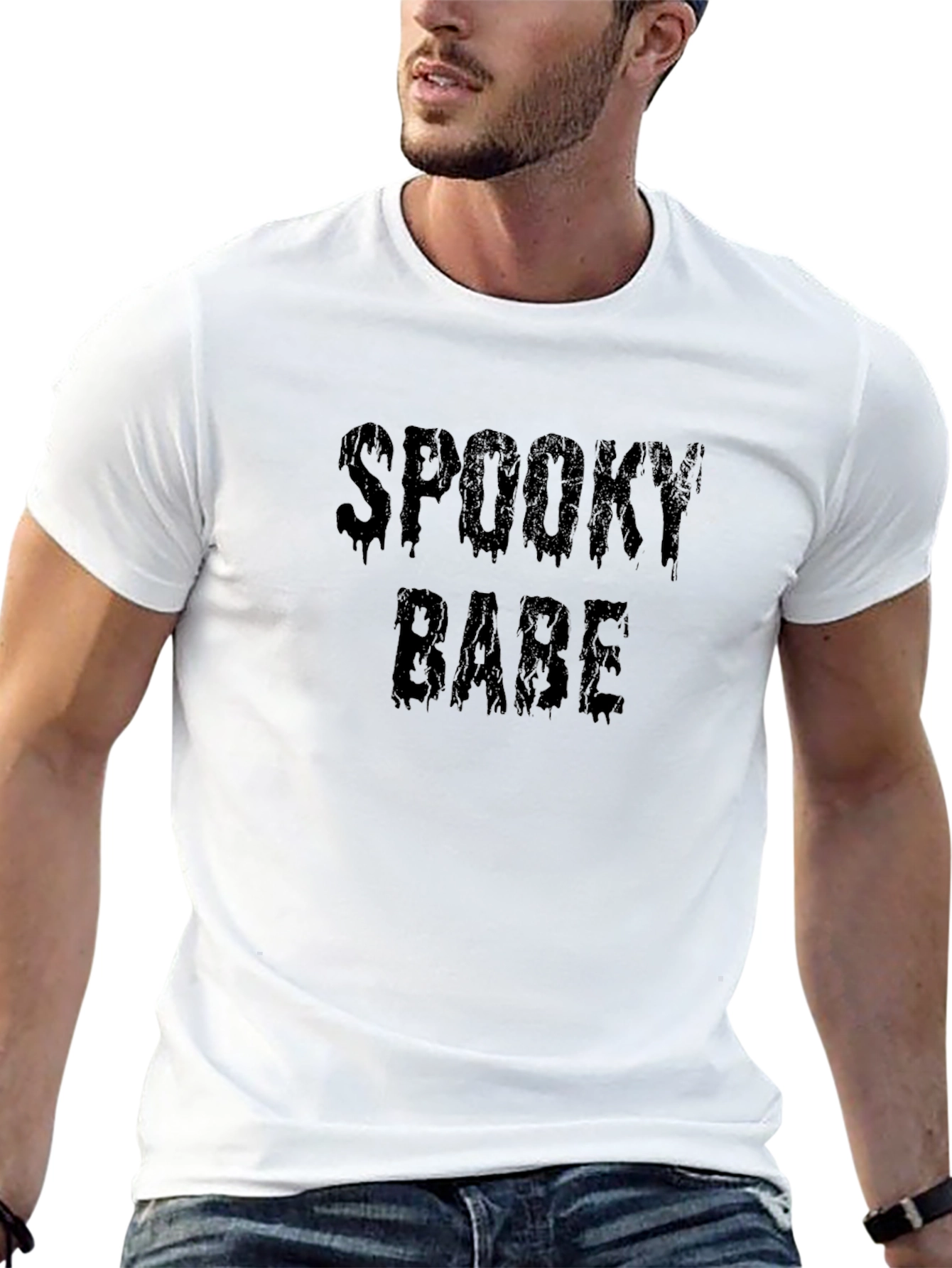 Spooky Babe Graphic Tee - Halloween Fashion