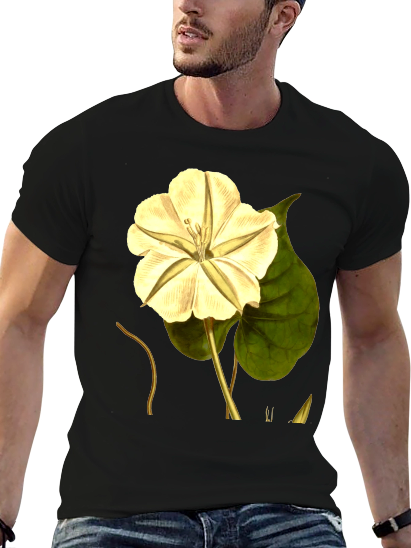 Botanical Moonflower Graphic Tee