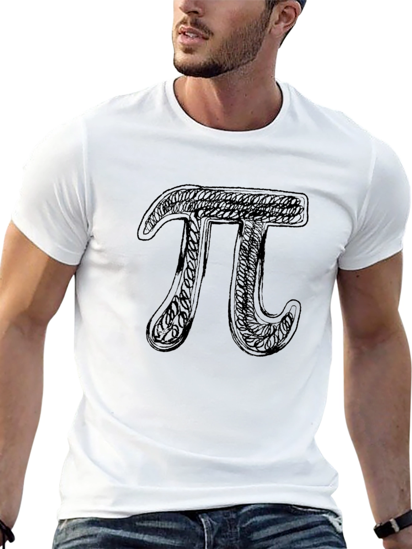 Math Pi Symbol Graphic Tee