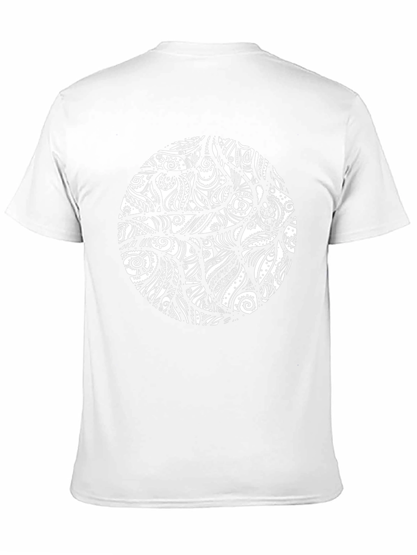 Abstract Print Black T-Shirt - Stylish Casual Wear