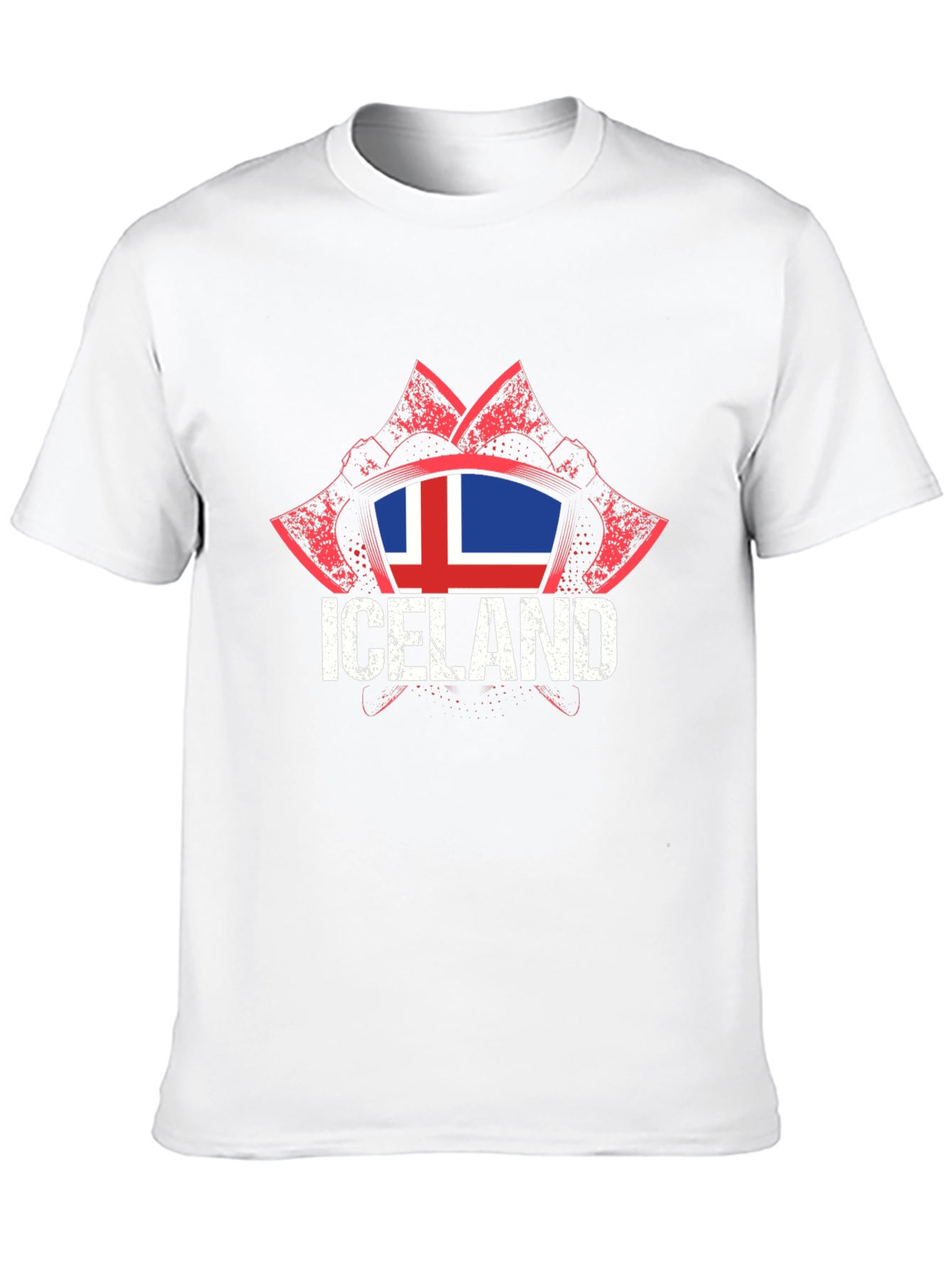 Iceland Flag Axe T-Shirt