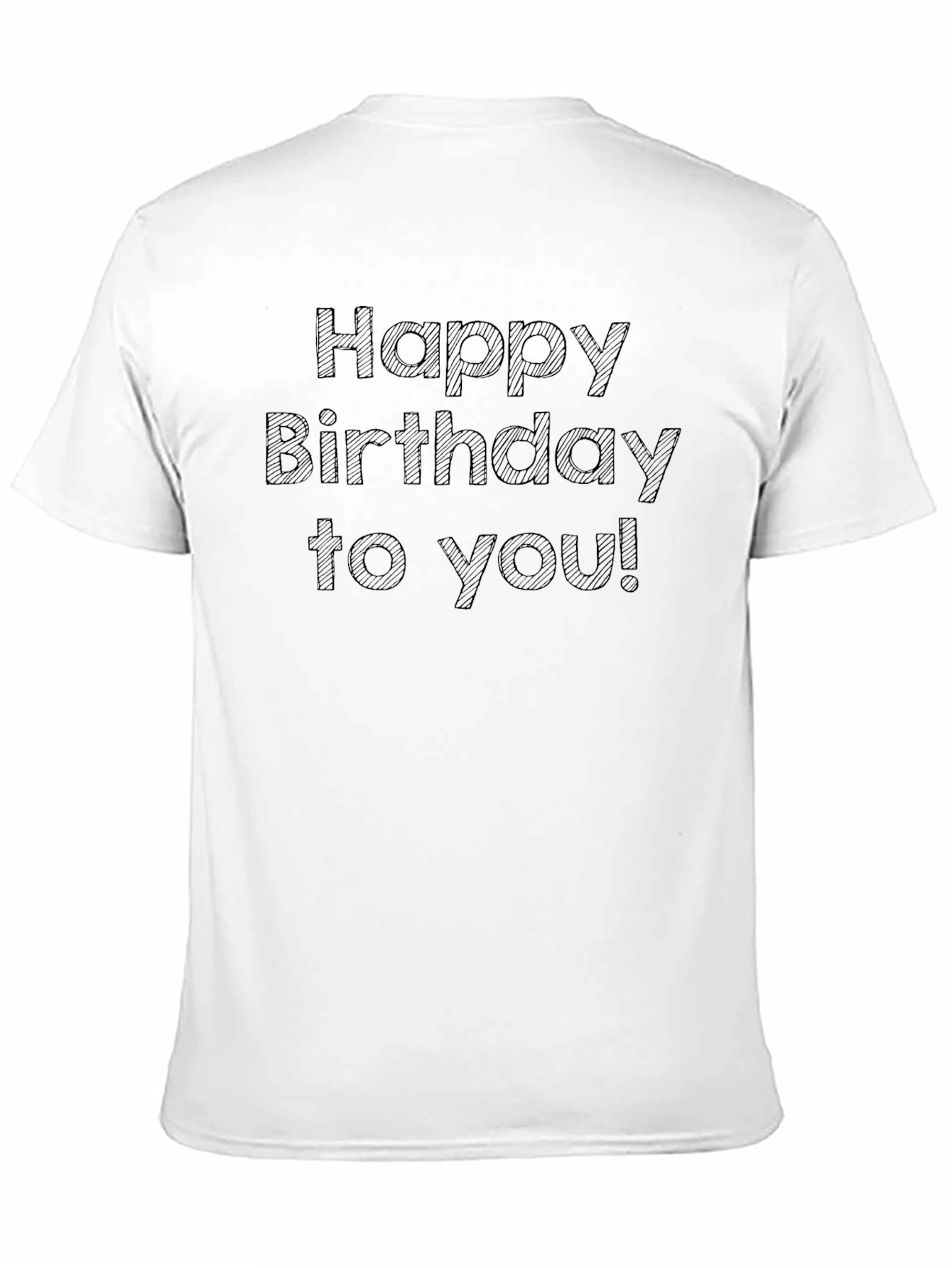 Happy Birthday T-Shirt - Black Tee