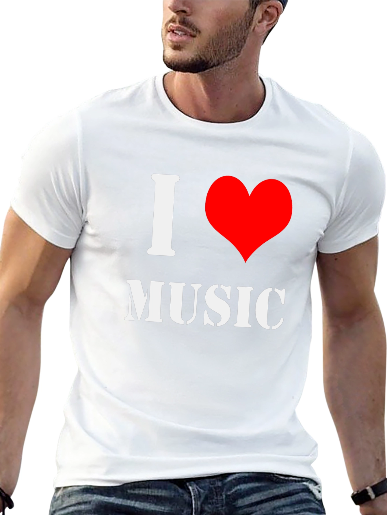 I Heart Music Black T-Shirt
