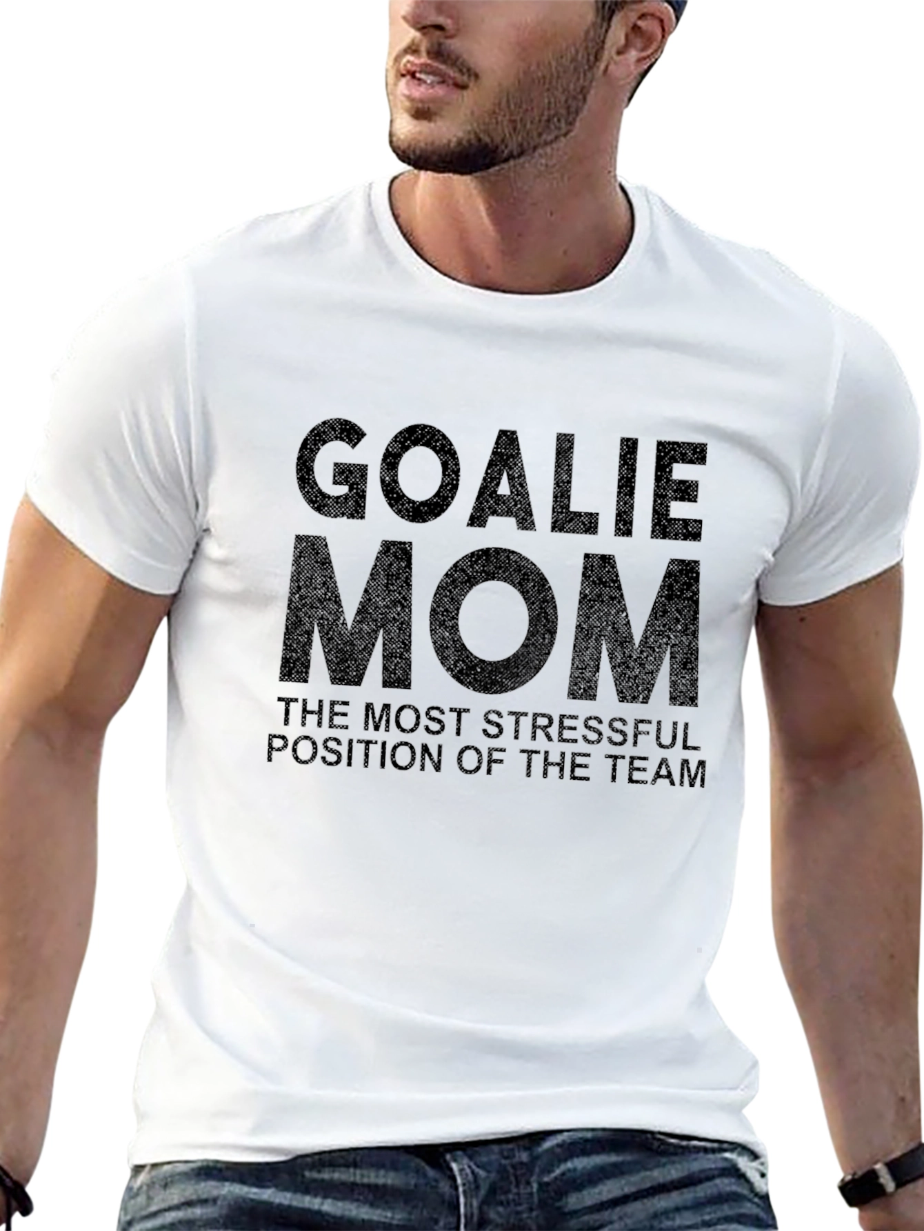 Goalie Mom T-Shirt - Stressful Position Tee