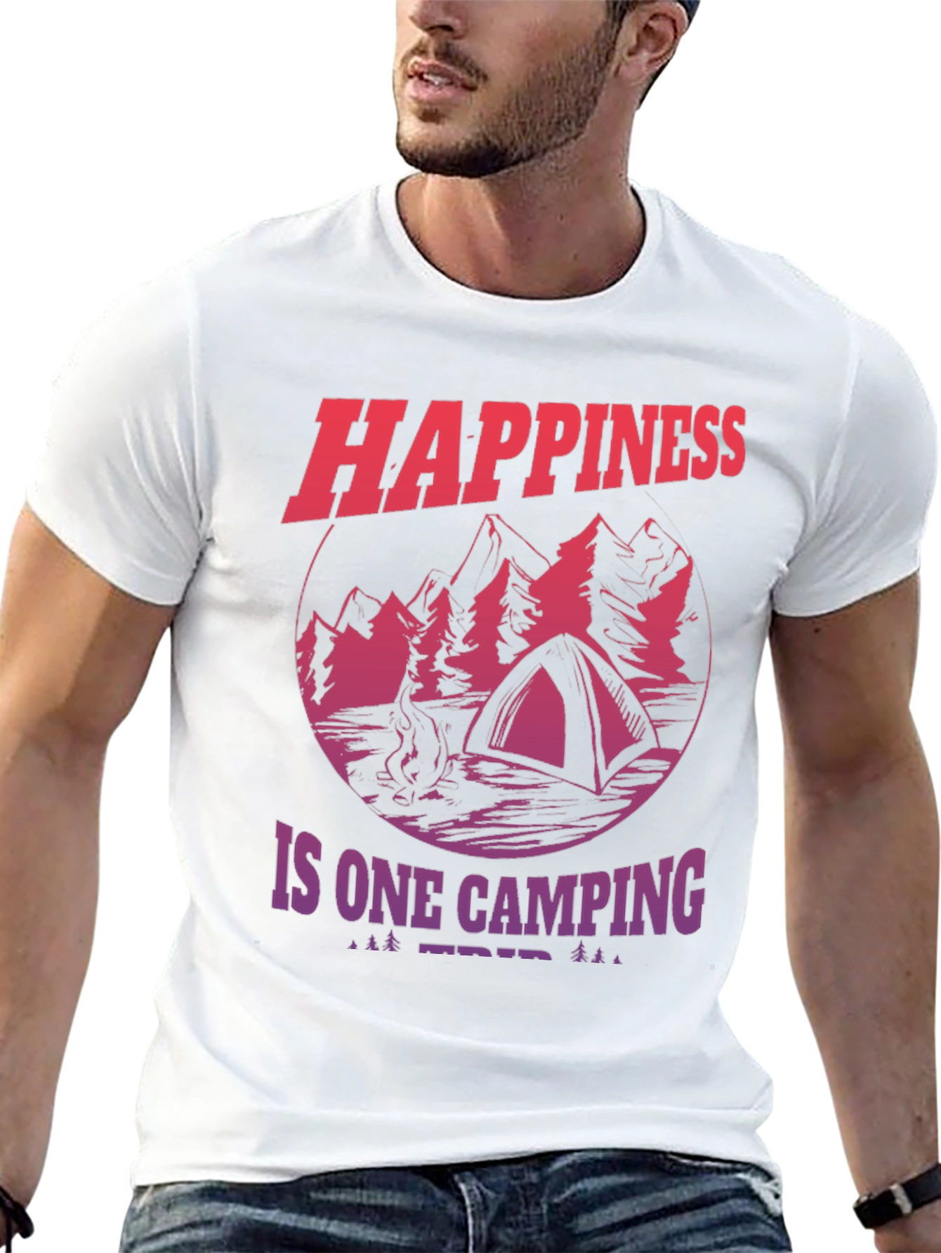 Happiness is One Camping Trip Graphic Tee