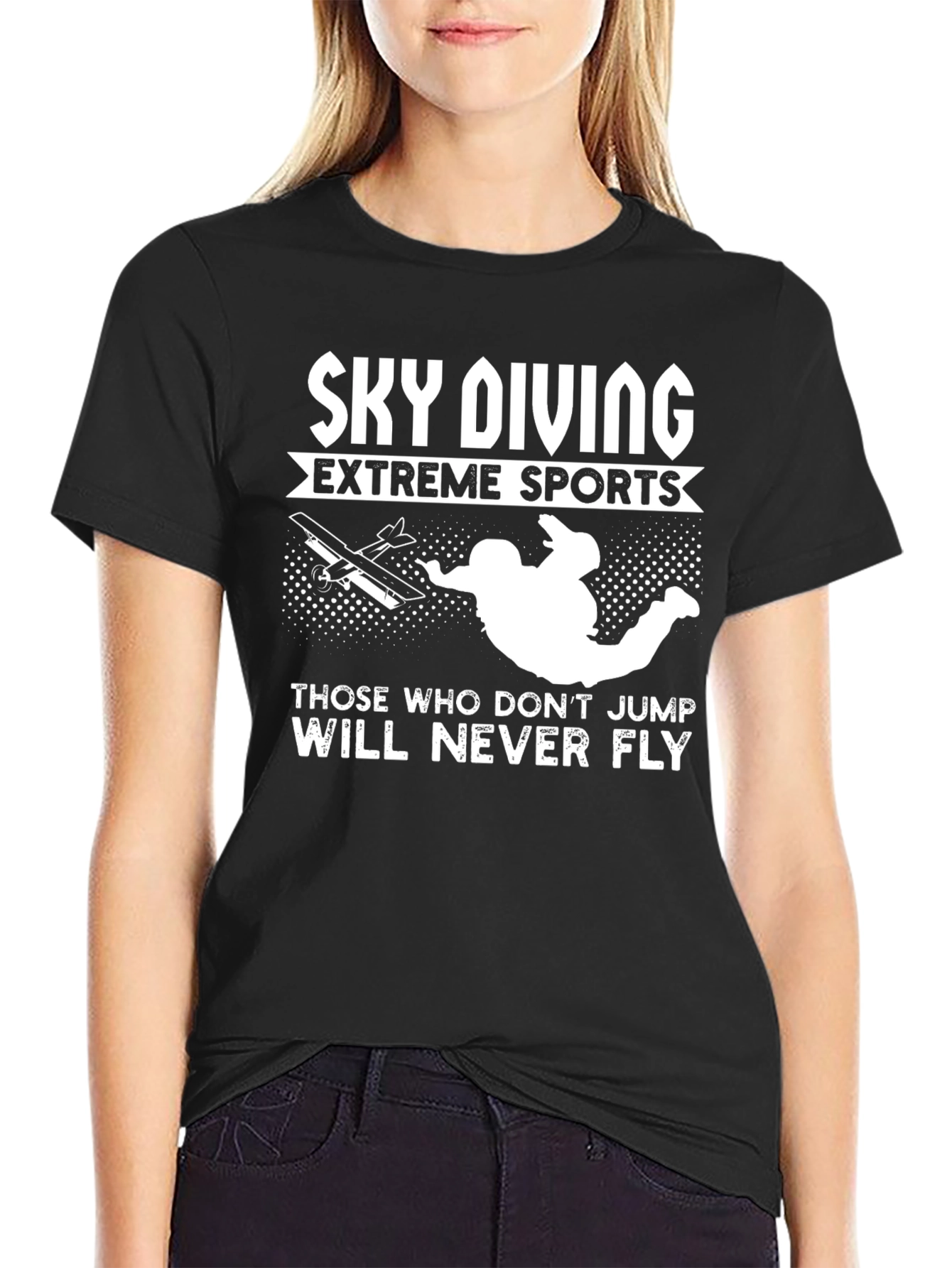Skydiving Extreme Sports Graphic Tee