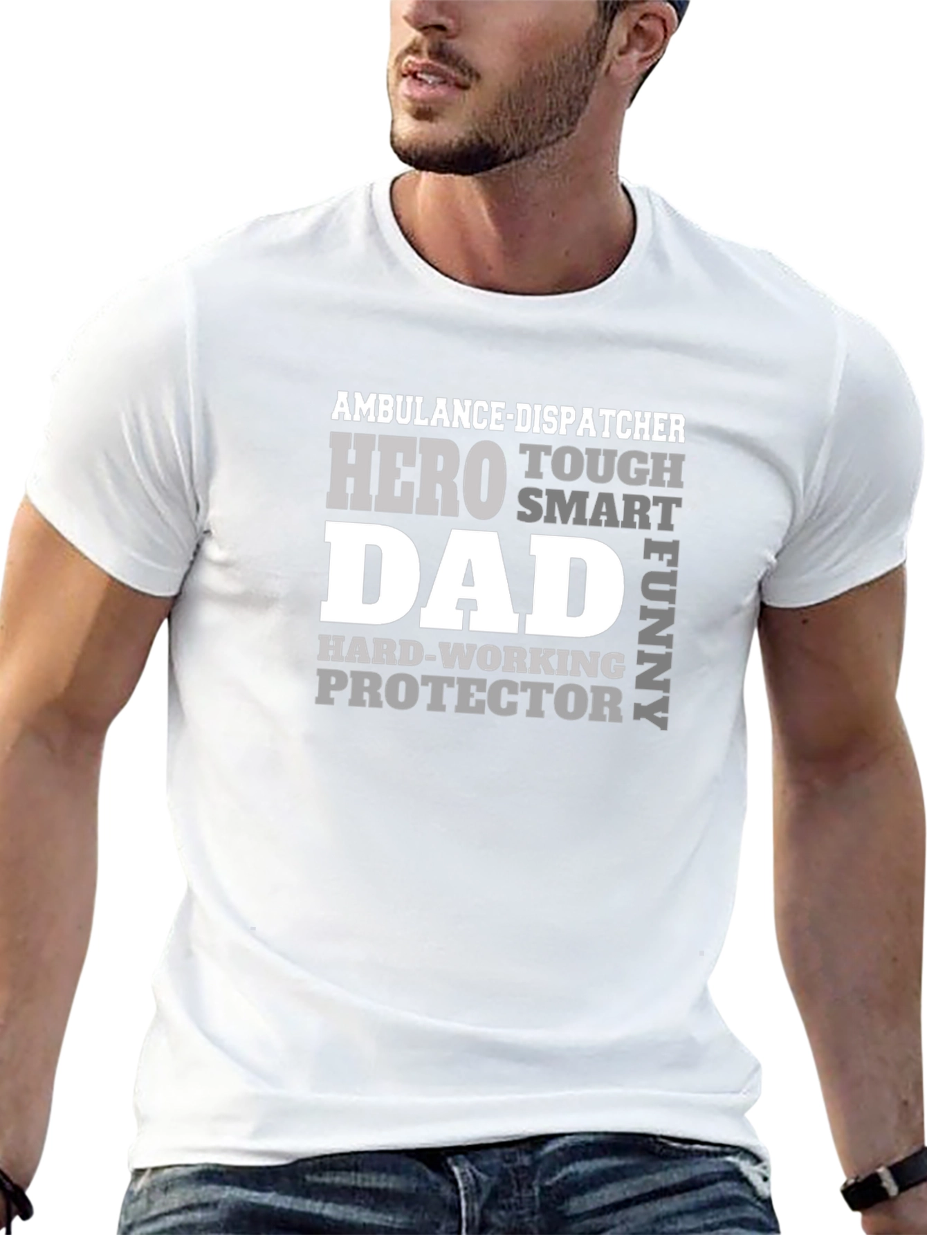 Ambulance Dispatcher Hero Dad T-Shirt
