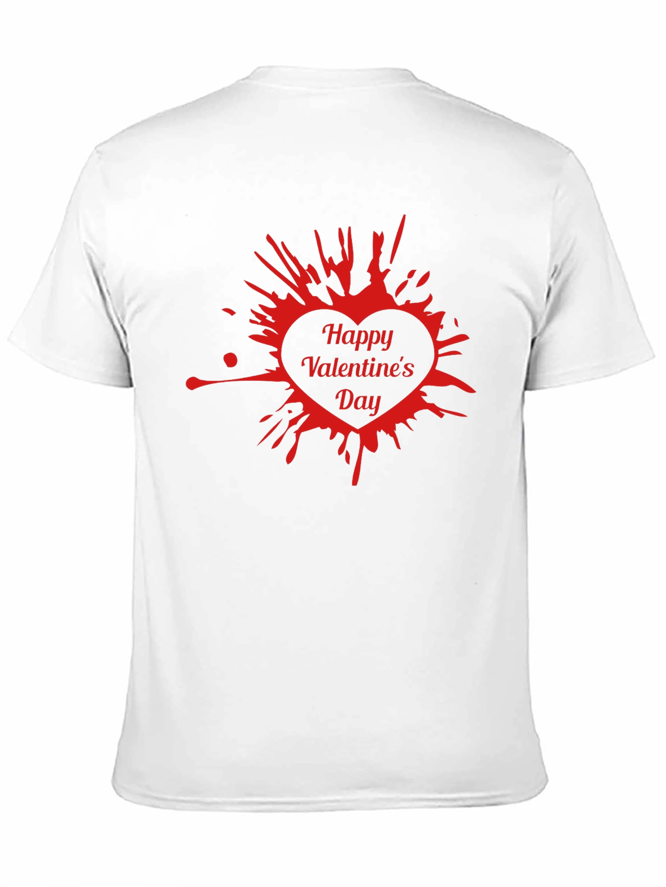 Happy Valentines Day Black T-Shirt