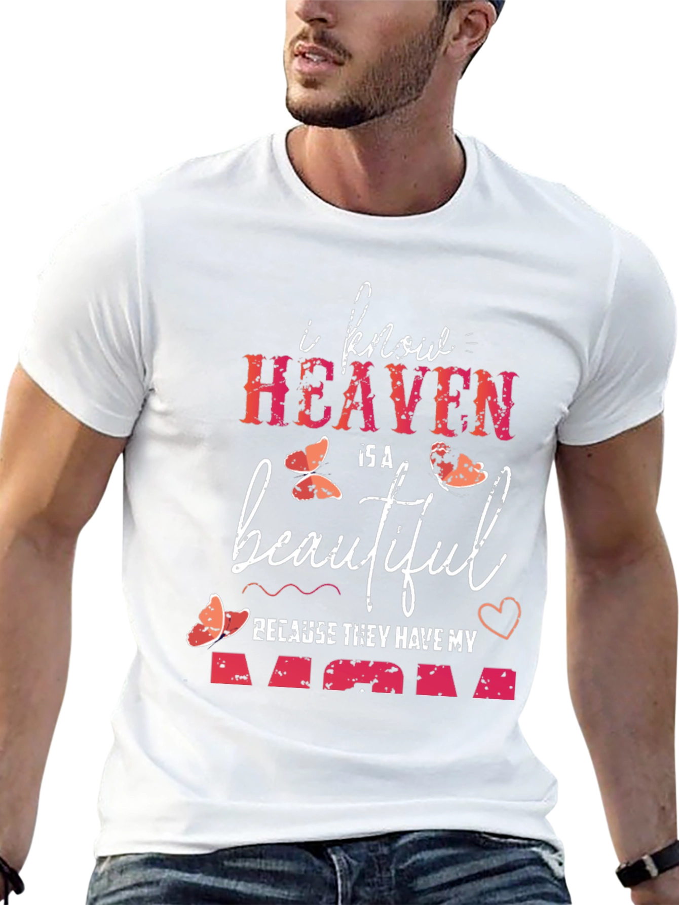 Heaven Has My Mom Graphic T-Shirt