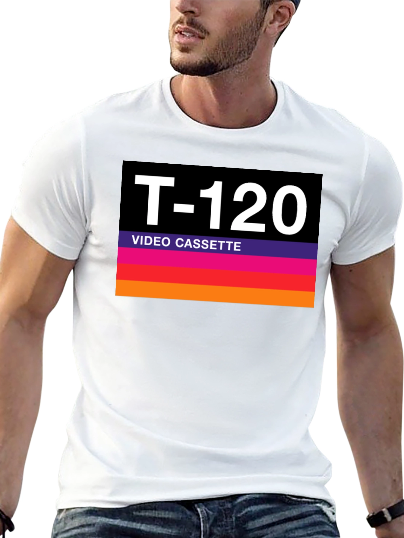 T-120 Video Cassette Retro Style Graphic Tee