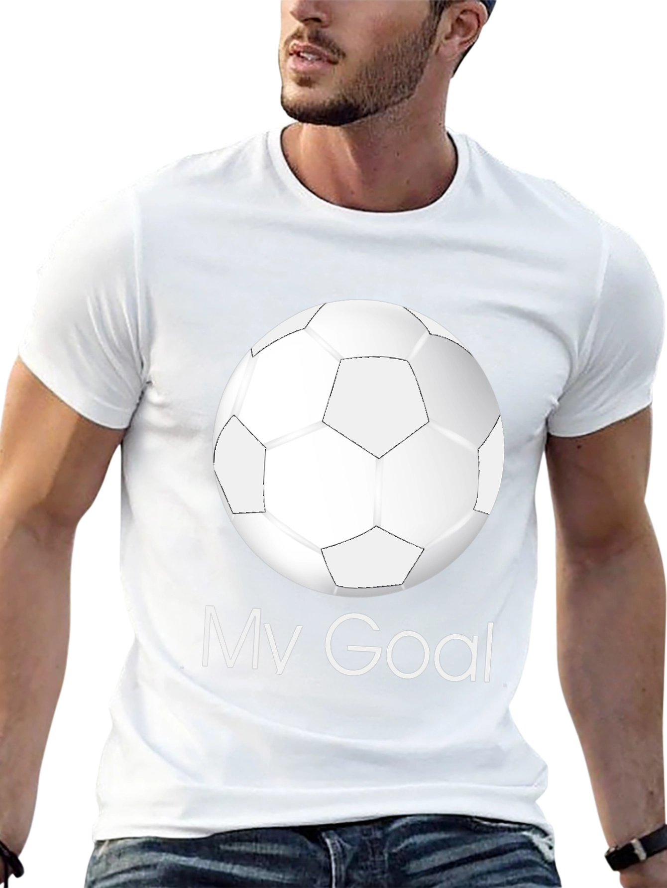 My Goal Soccer Ball Graphic T-Shirt