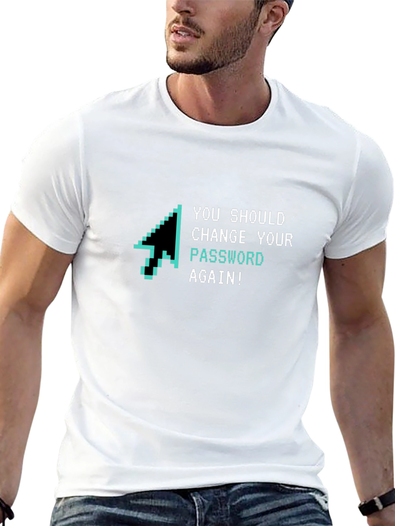 Change Password Funny T-Shirt - Black