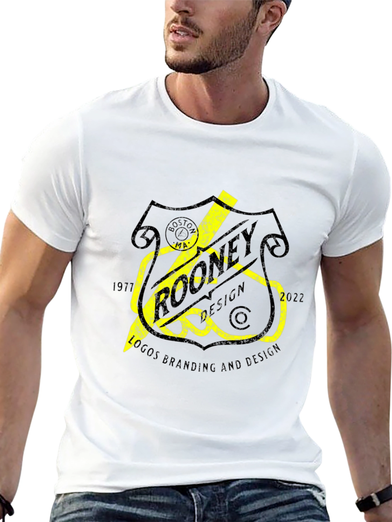 Rooney Design Black Graphic Tee