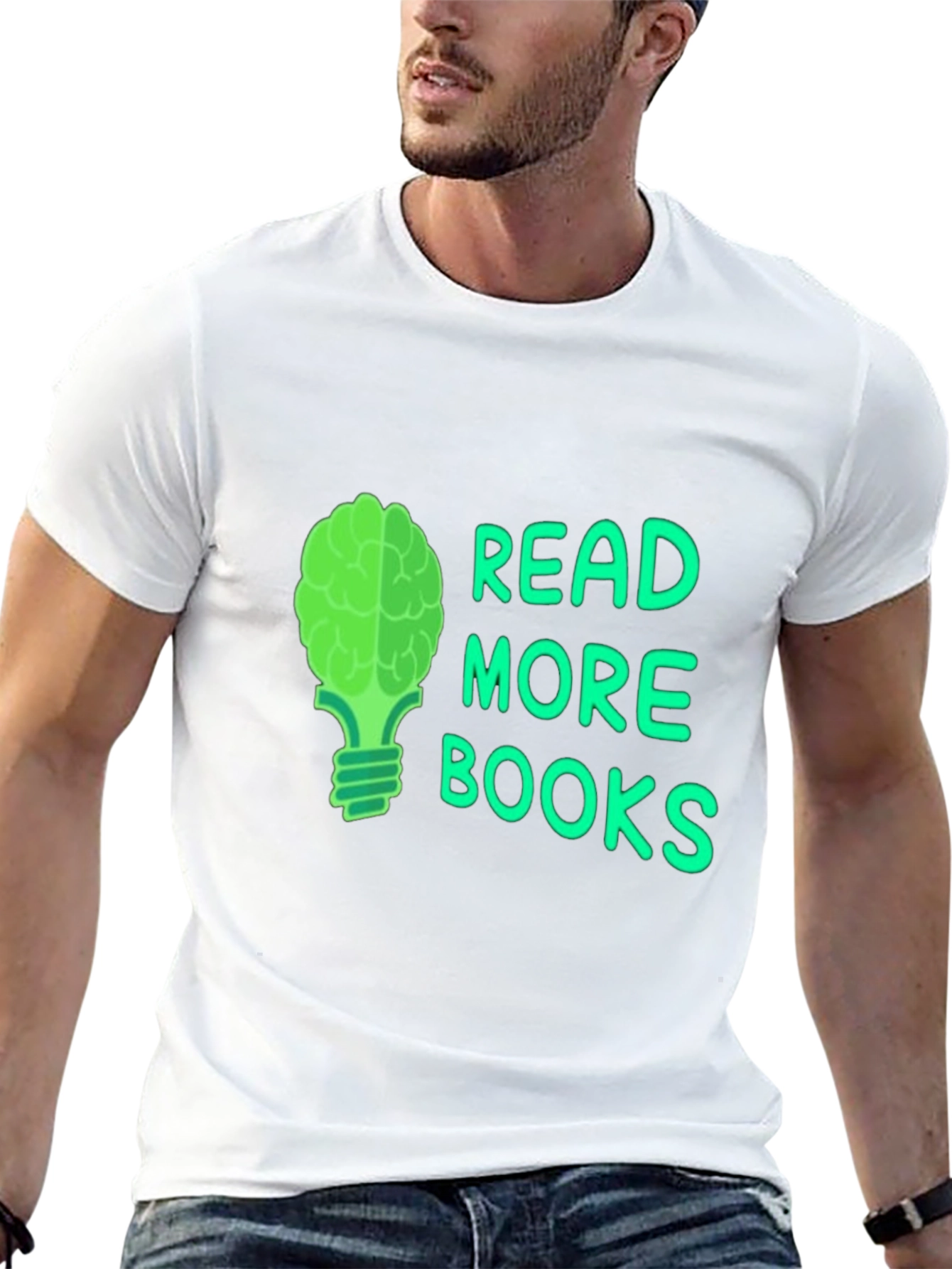 Read More Books Brain Tee