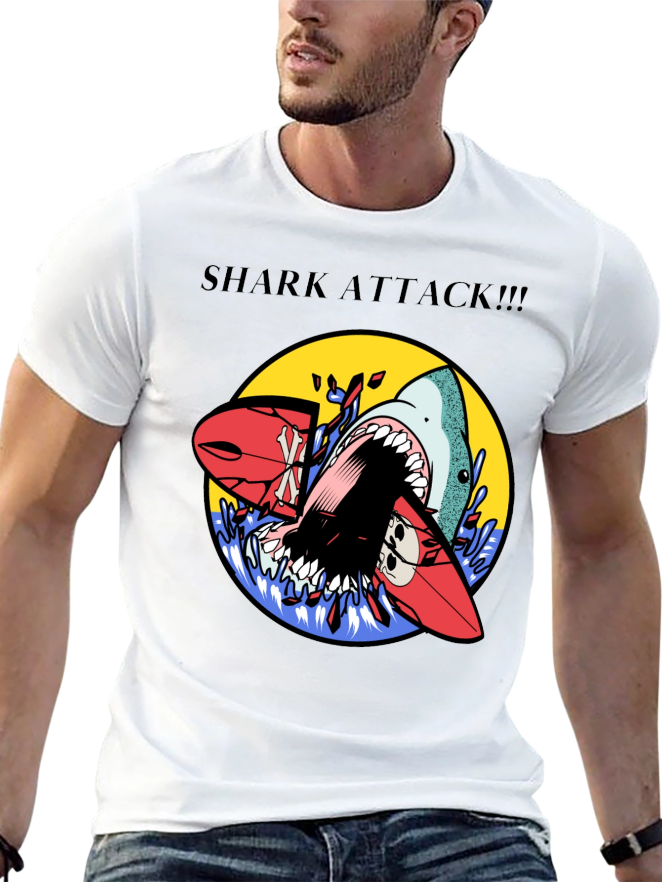 Shark Attack Graphic Tee
