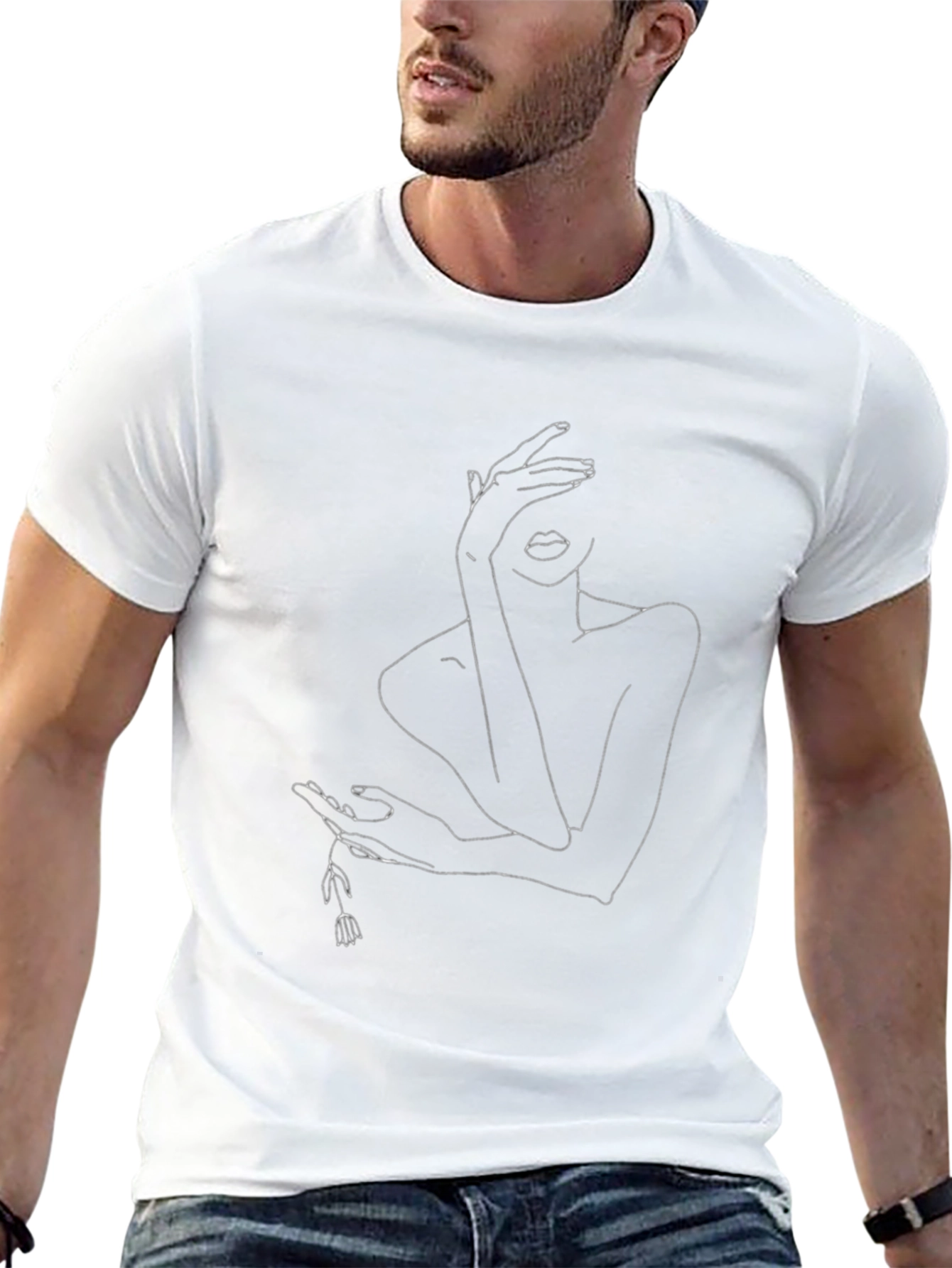 Line Art Womans Graphic Tee